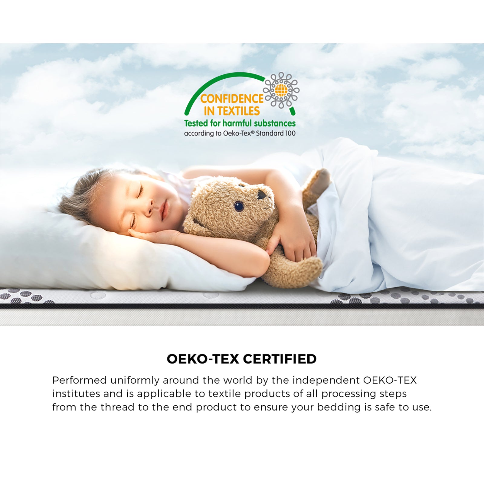 Bedra Single Mattress Cool Gel Foam Euro Top Bed Pocket Spring Medium Firm 22cm - Sunyee