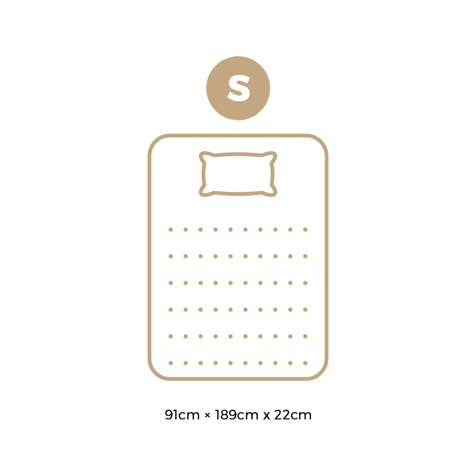 Bedra Single Mattress Cool Gel Foam Euro Top Bed Pocket Spring Medium Firm 22cm - Sunyee