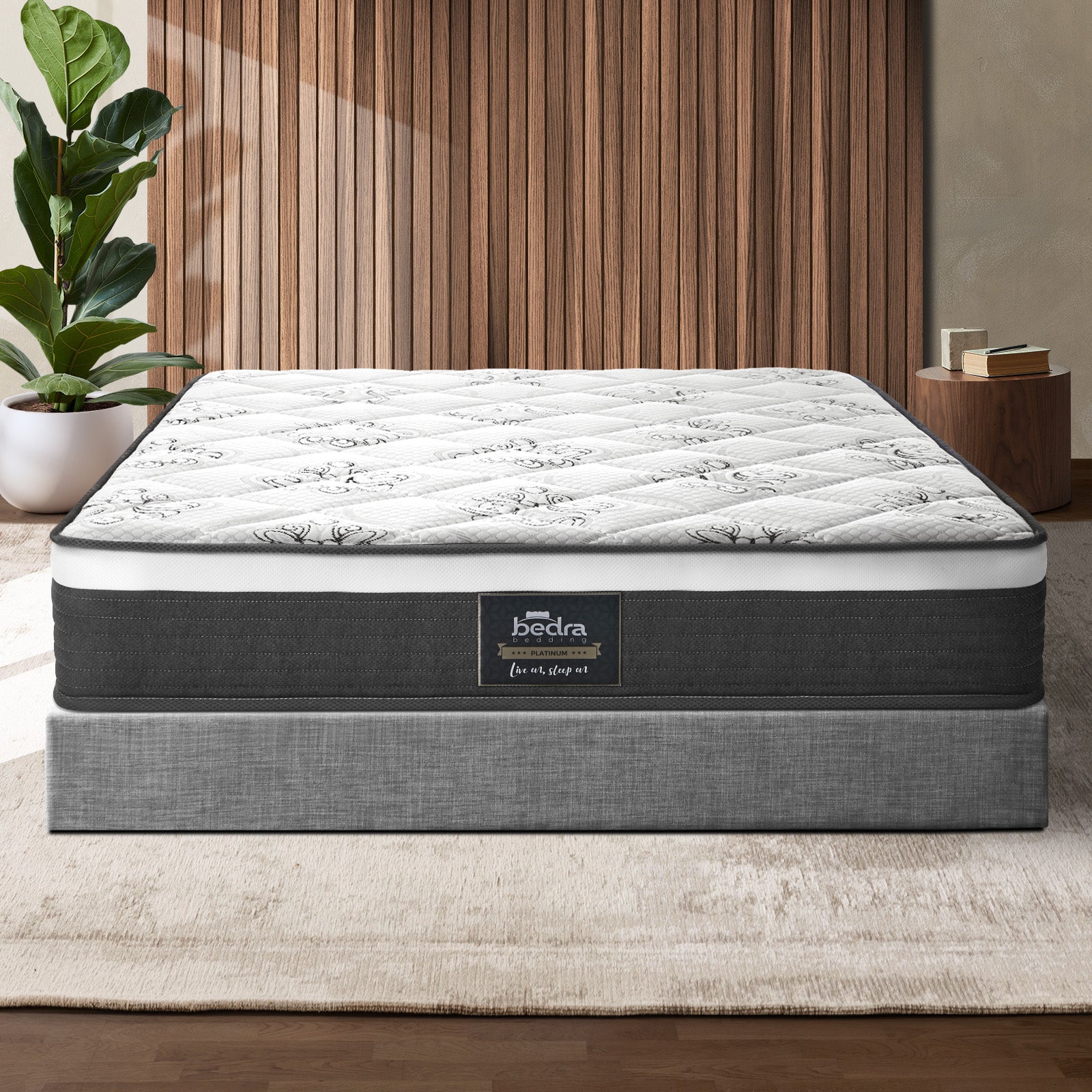 Bedra Double Mattress Queen King Single Pocket Spring 30-35cm Luxury Foam Bed - Sunyee