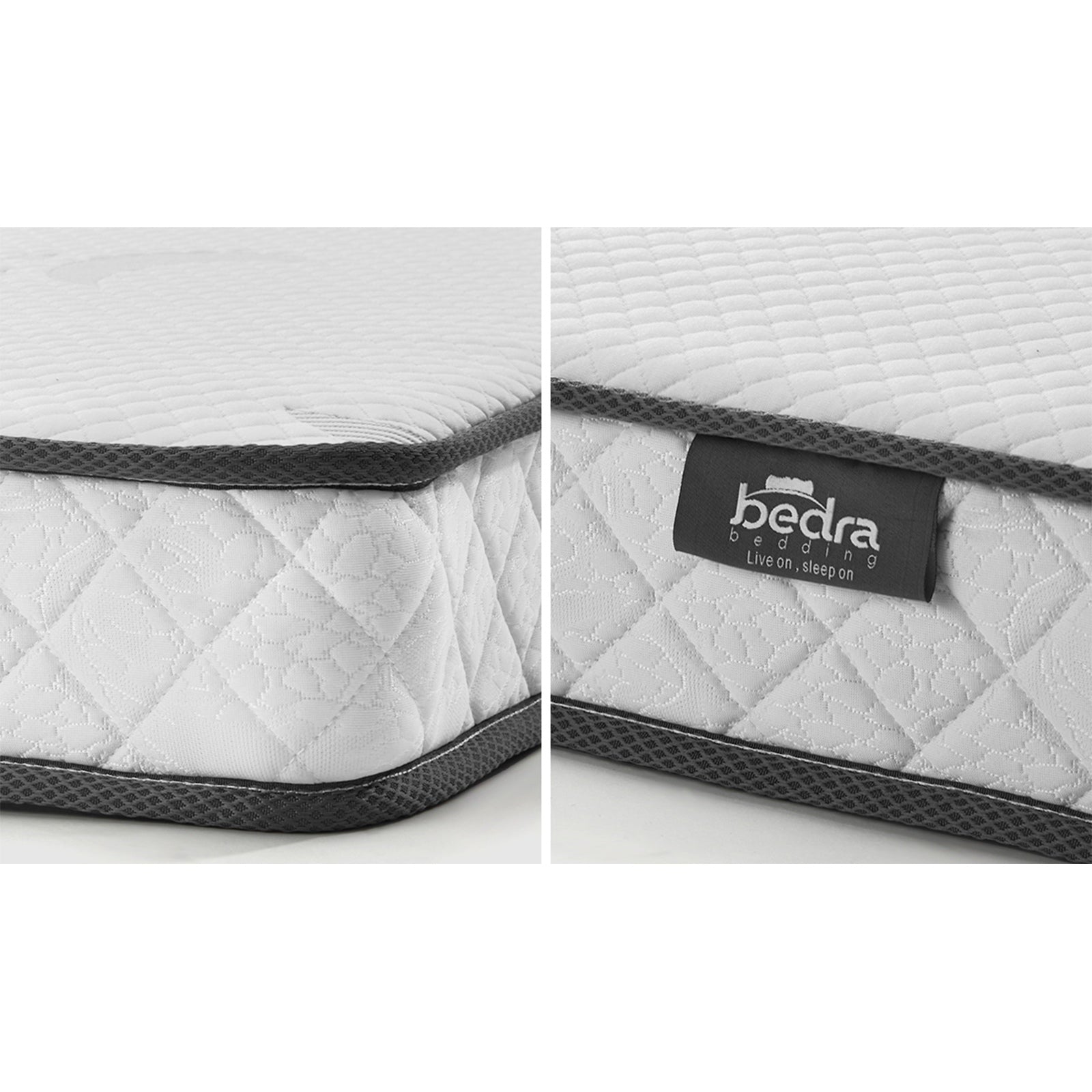Bedra Double Mattress King Single Cot Bed Tight Top Bonnell Spring Bed 13CM - Sunyee