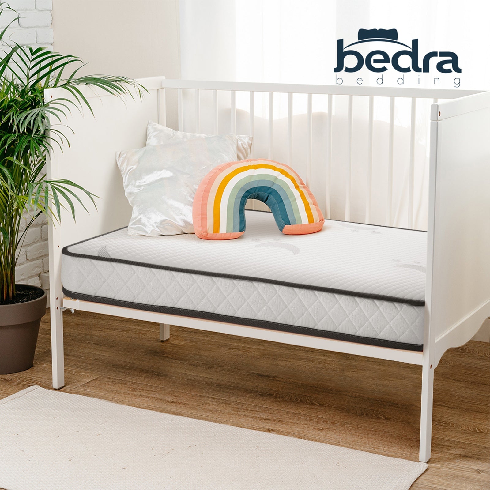 Bedra Double Mattress King Single Cot Bed Tight Top Bonnell Spring Bed 13CM - Sunyee