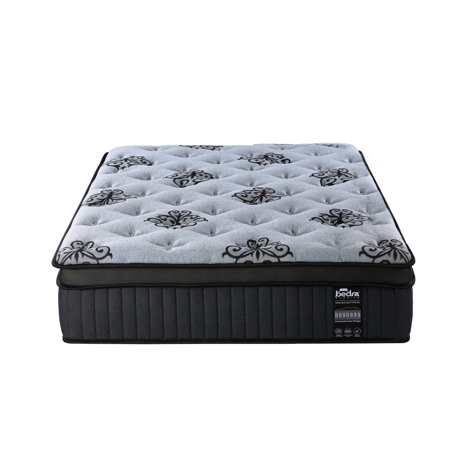 Bedra King Single Mattress Bamboo Pocket Spring Euro Top Medium Firm 32cm