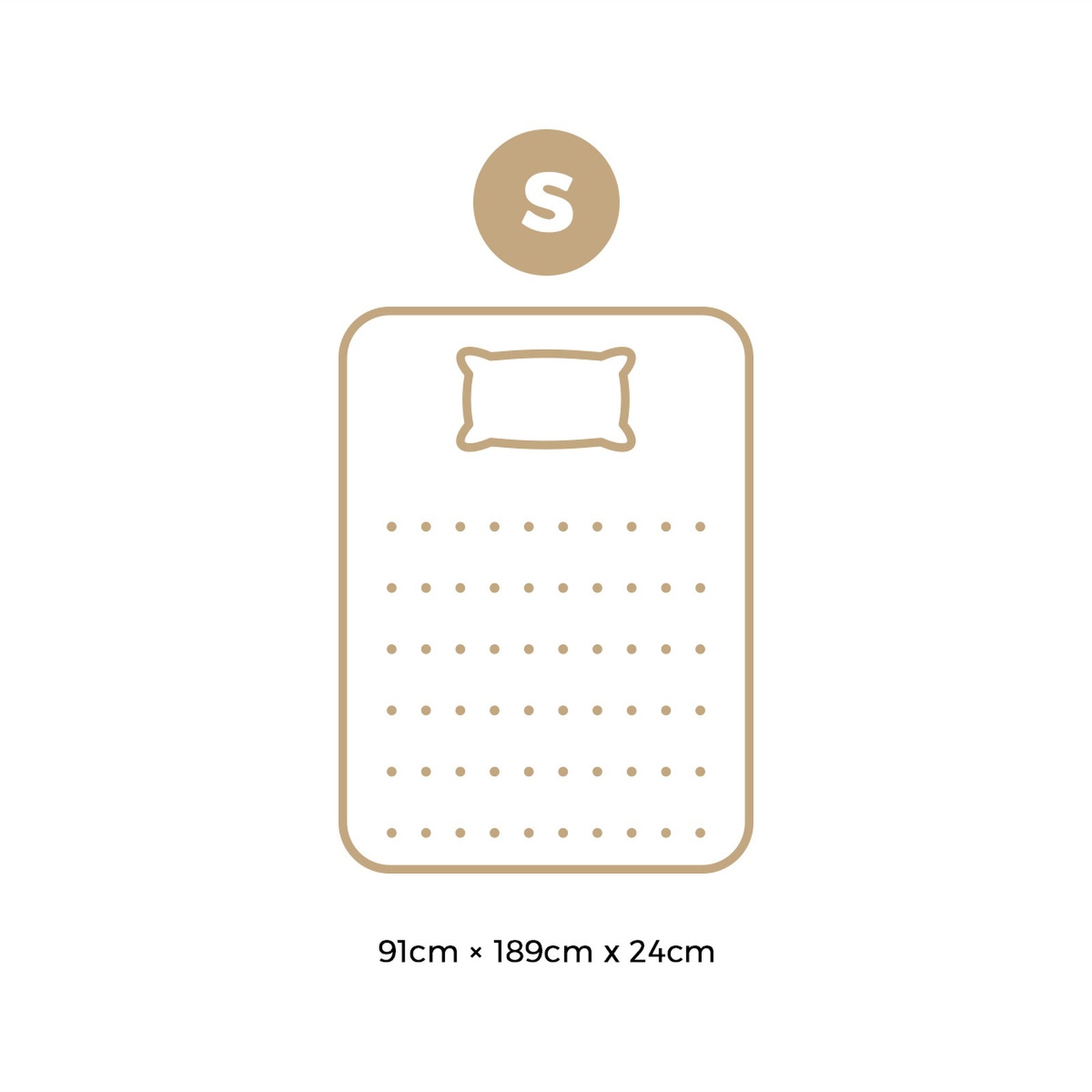 Bedra Single Mattress Tight Top Foam Pocketed Springs Anti-disturbance 24cm - Sunyee