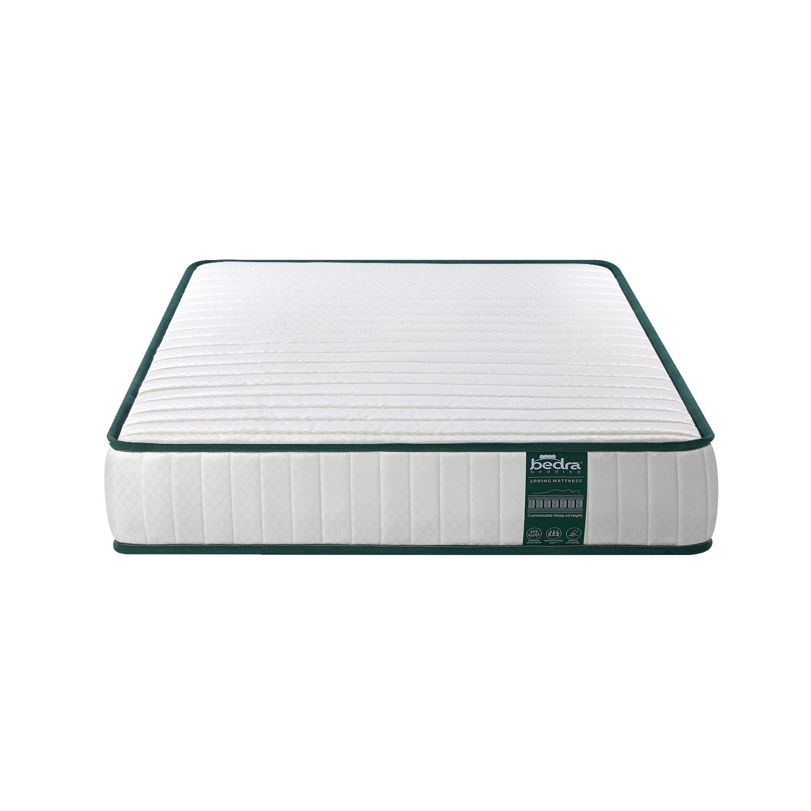 Bedra King Single Mattress Tight Top Pocket Spring Coil Sleep Foam 21cm