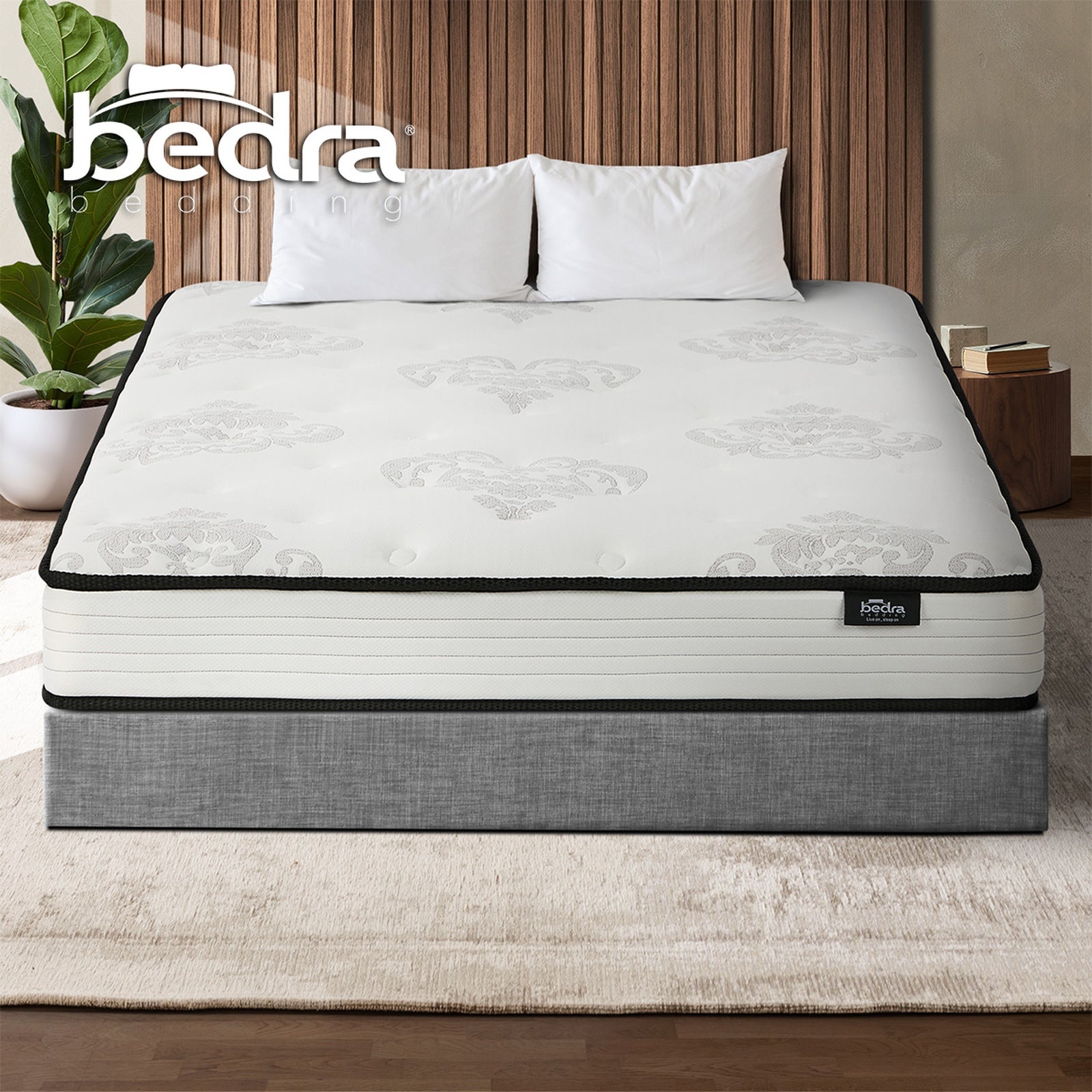 Bedra Queen Mattress Bonnell Spring Foam Bed Medium Firm Breathable 16cm