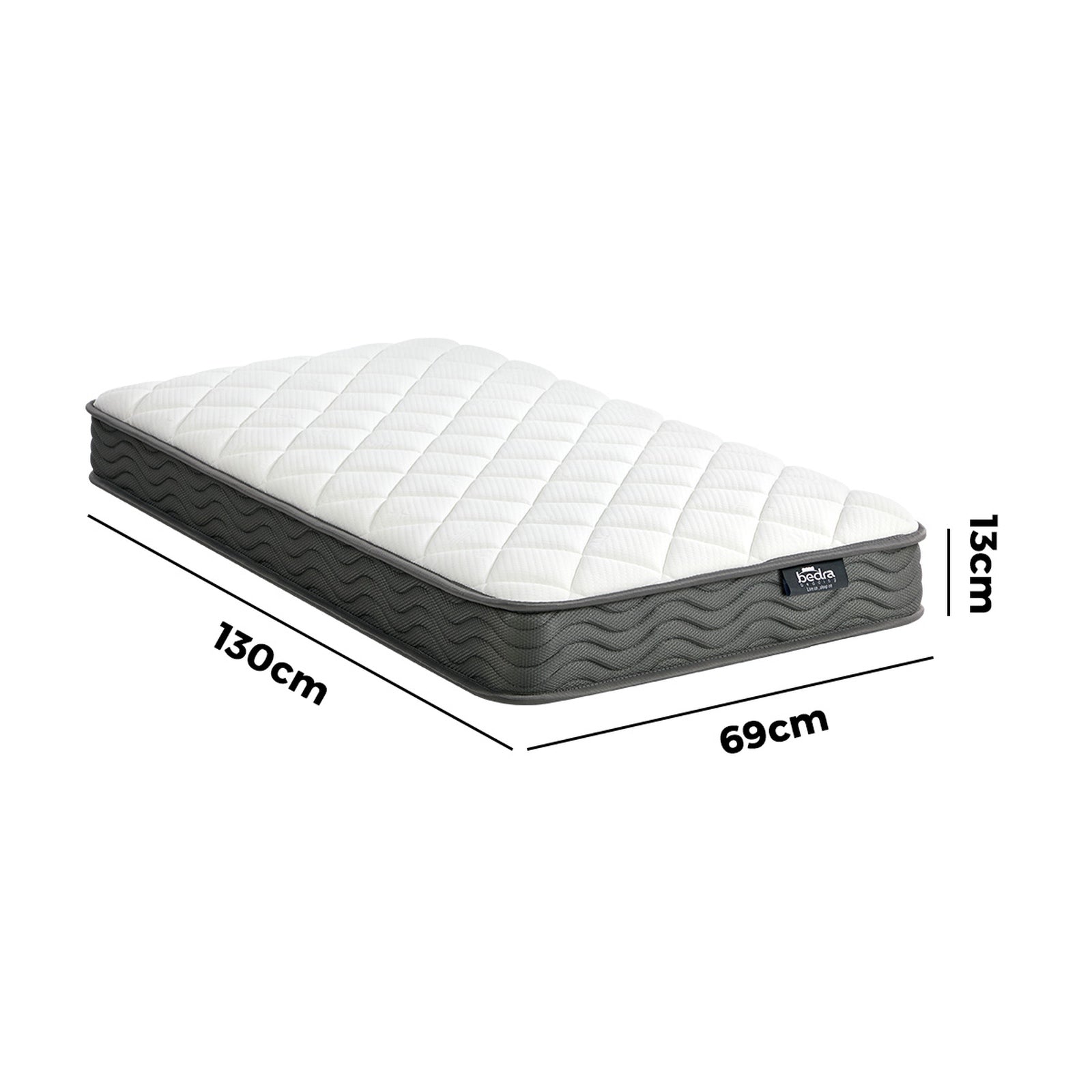 Bedra Baby Cot Mattress Bonnell Spring Foam Kids Bed Edge Breathable 13cm