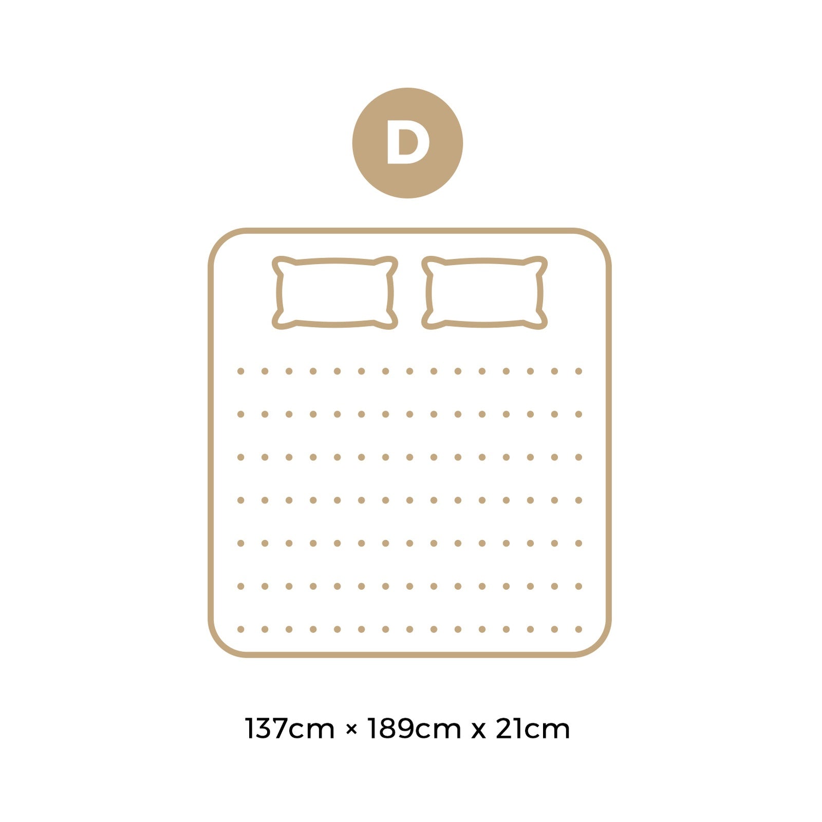 Bedra Double Mattress Breathable Luxury Bed Bonnell Spring Foam Medium 21cm - Sunyee