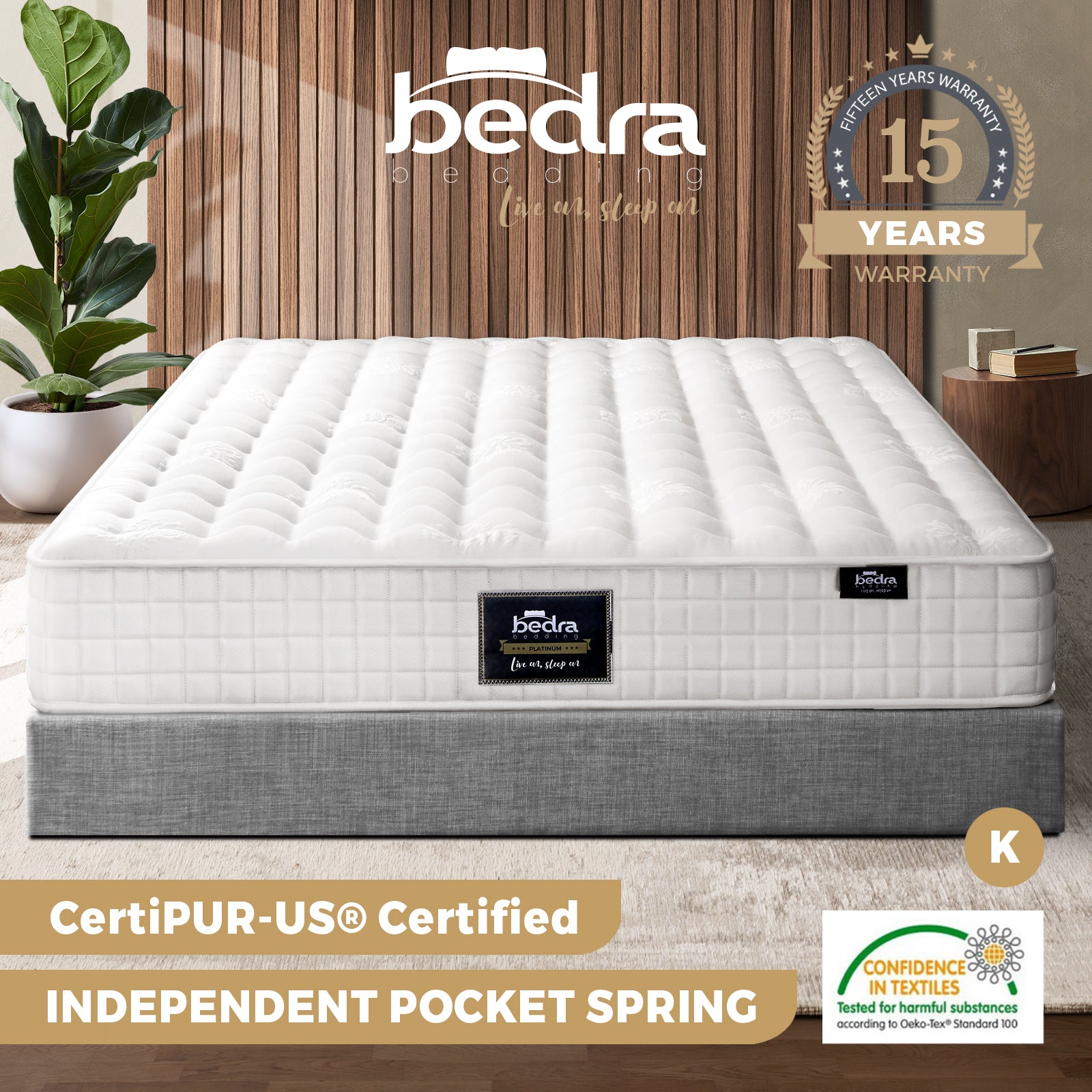 Bedra Queen Double Single King Single King Mattress Pocket Spring Foam Bed 27cm - Sunyee