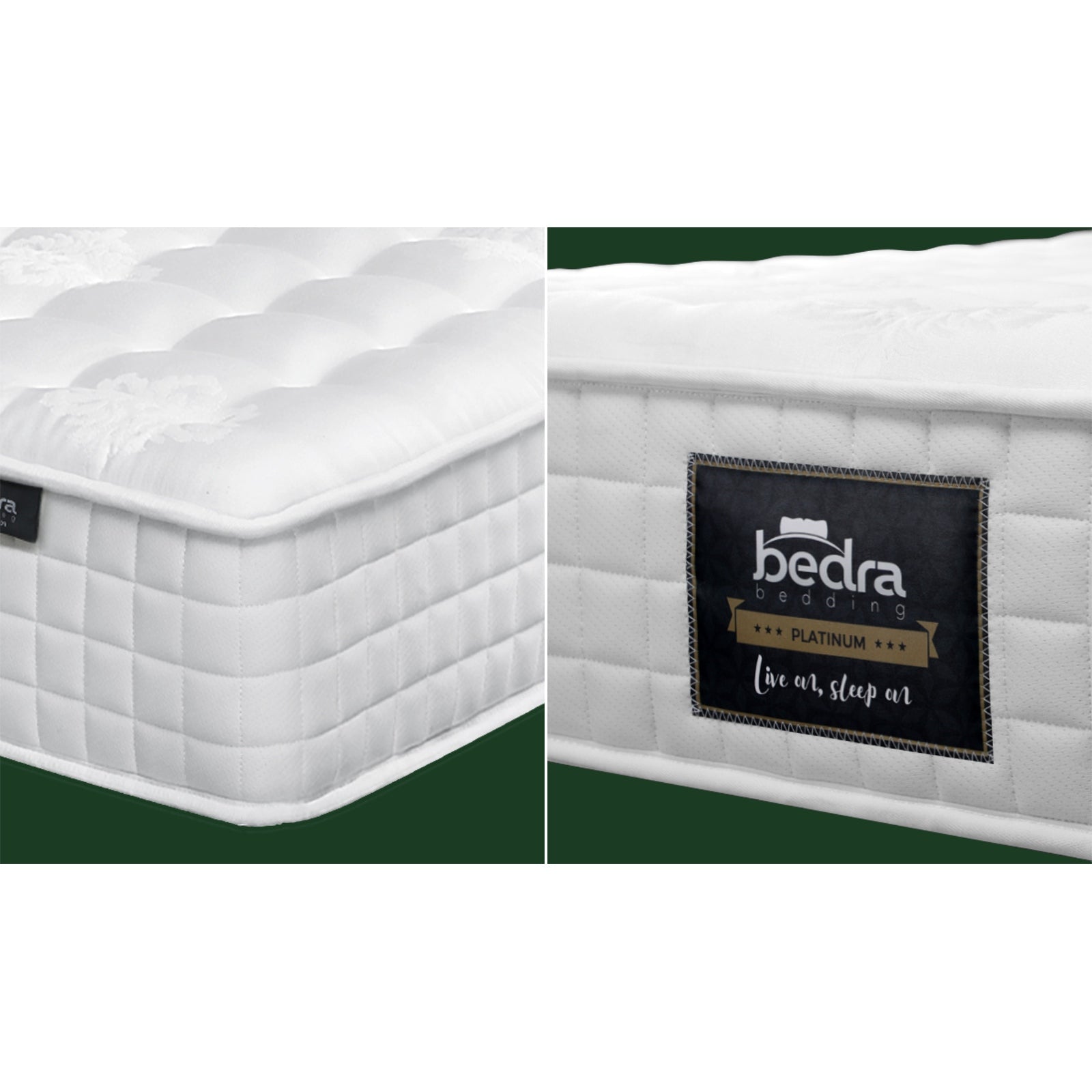 Bedra Mattress King Single Bed Luxury Tight Top Pocket Spring Foam Medium 27cm - Sunyee