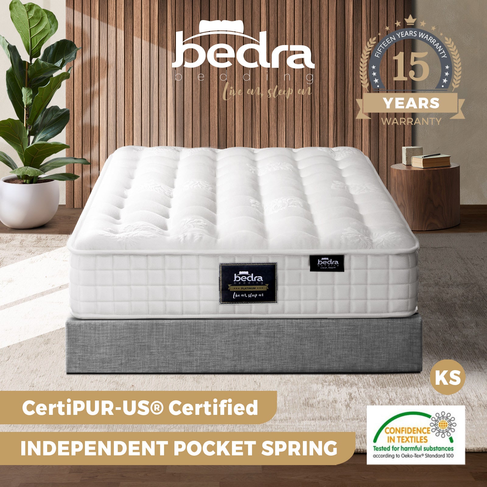 Bedra Queen Double Single King Single King Mattress Pocket Spring Foam Bed 27cm - Sunyee