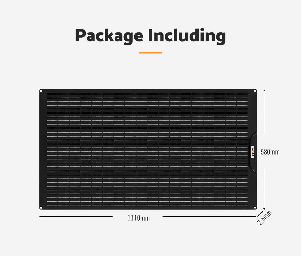 MOBI 200W Flexible Solar Panel Mono Cells 12V RV Boat Caravan Camping 4WD - Sunyee
