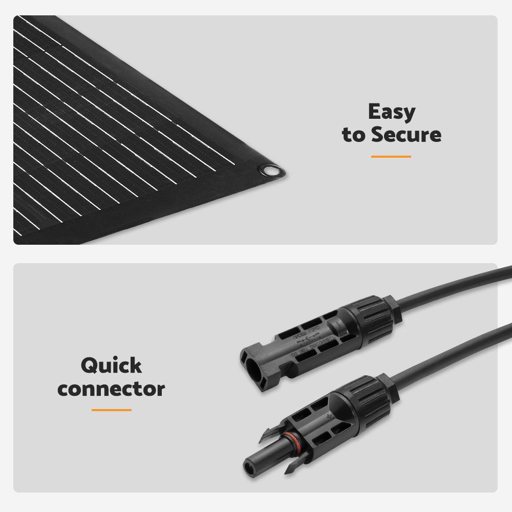 MOBI 300W Flexible Solar Panel Mono 12V RV Camping Caravan Boat - Sunyee