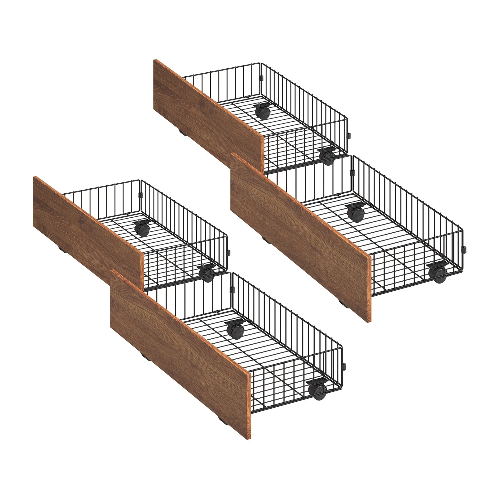 Oikiture Metal Bed Frame Queen Double King Size with LED Headboard Charging Port