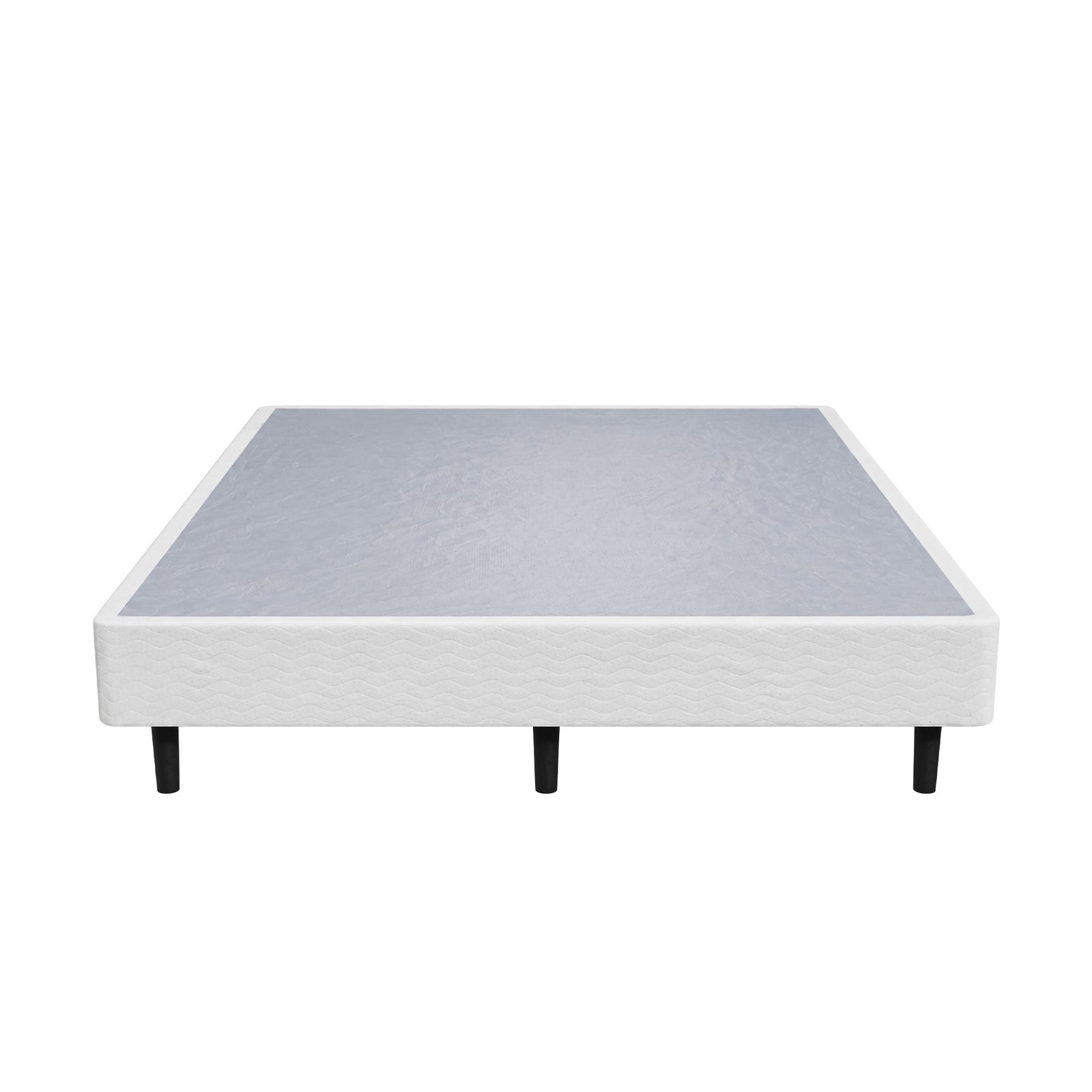 Oikiture Double Ensemble Bed Base Metal Bed Frame Fabric Cover Platform Bed
