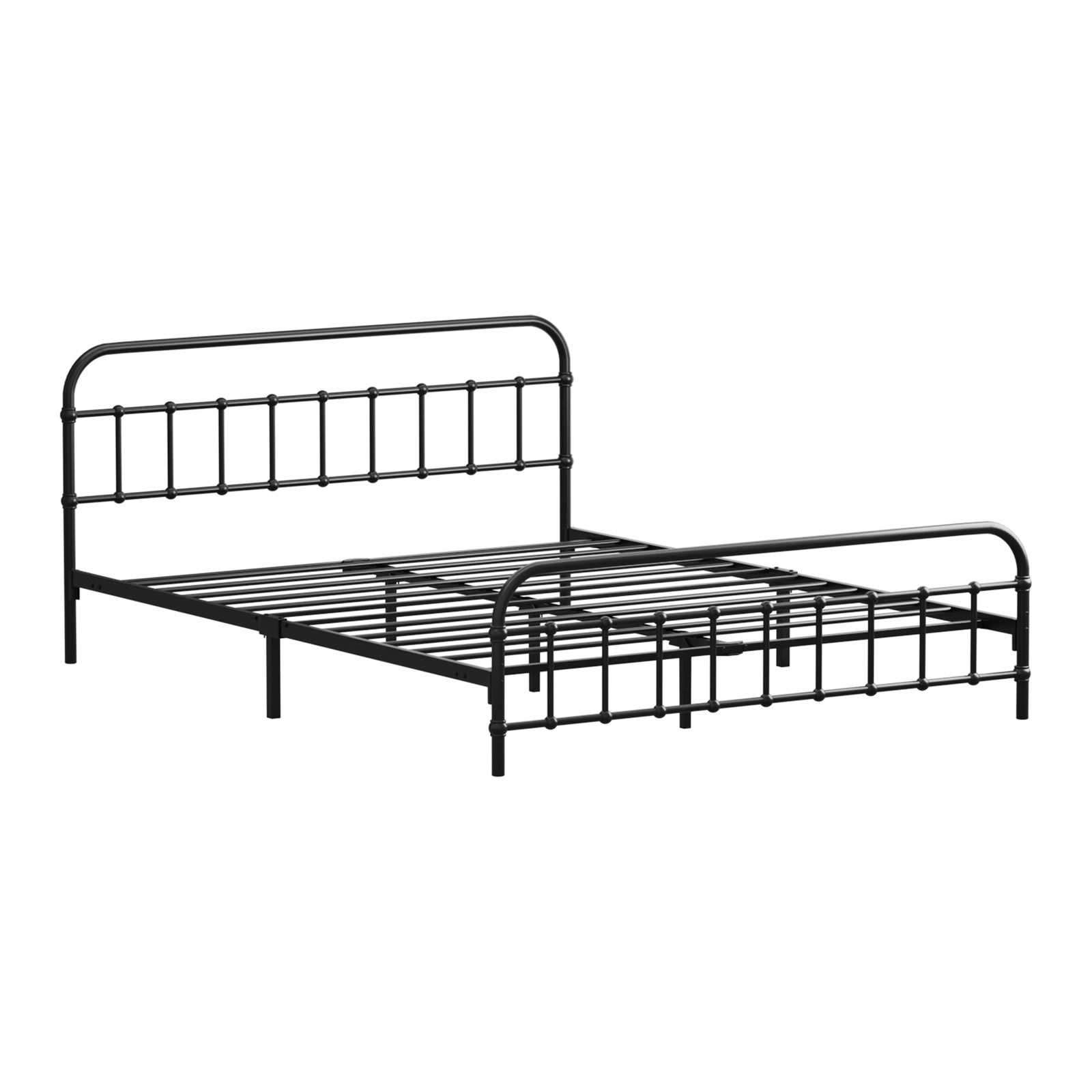 Oikiture Metal Bed Frame Queen Size Bed Base Platform - Sunyee