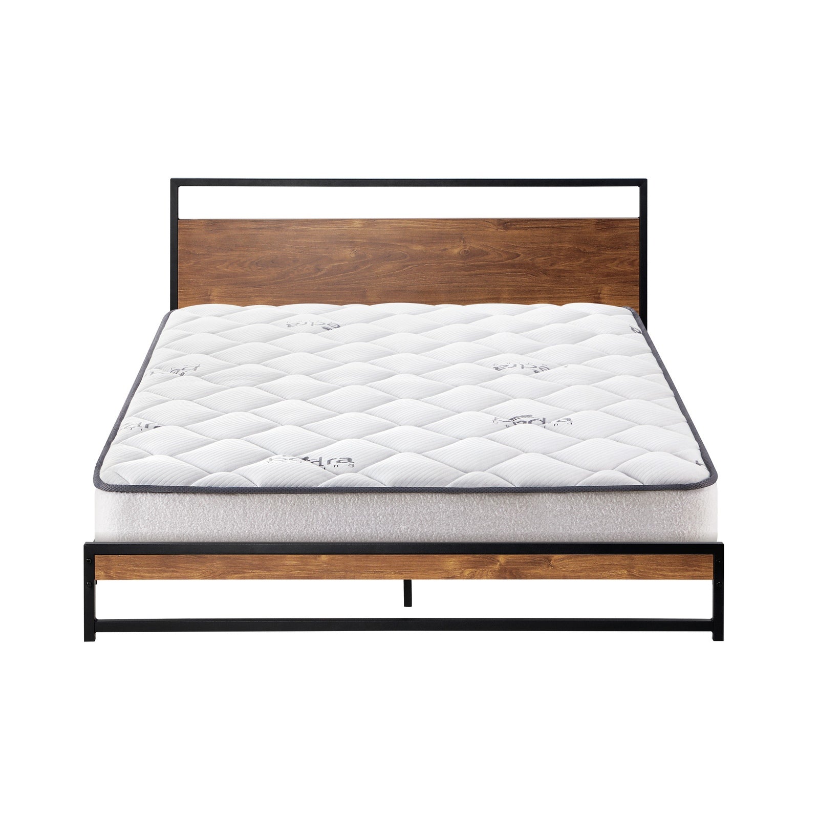 Oikiture Metal Bed Frame King Size Beds Platform with Mattress - Sunyee