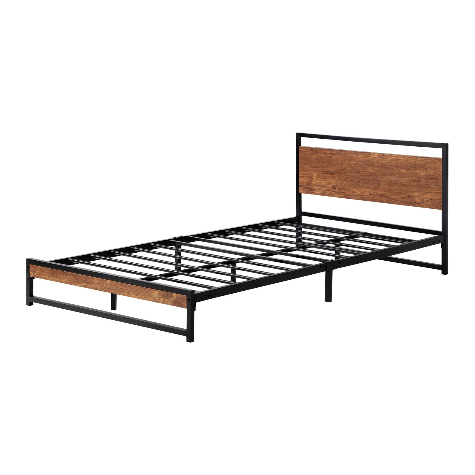 Oikiture Metal Bed Frame Single Size Beds Base Platform Wood - Sunyee