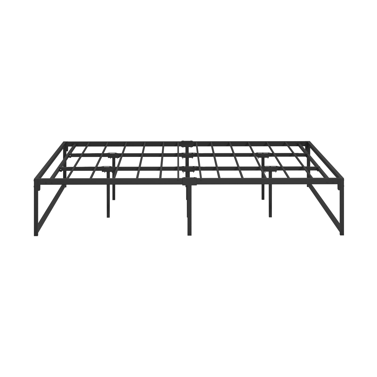 Oikiture Metal Bed Frame King Size Beds Base Platform Black - Sunyee
