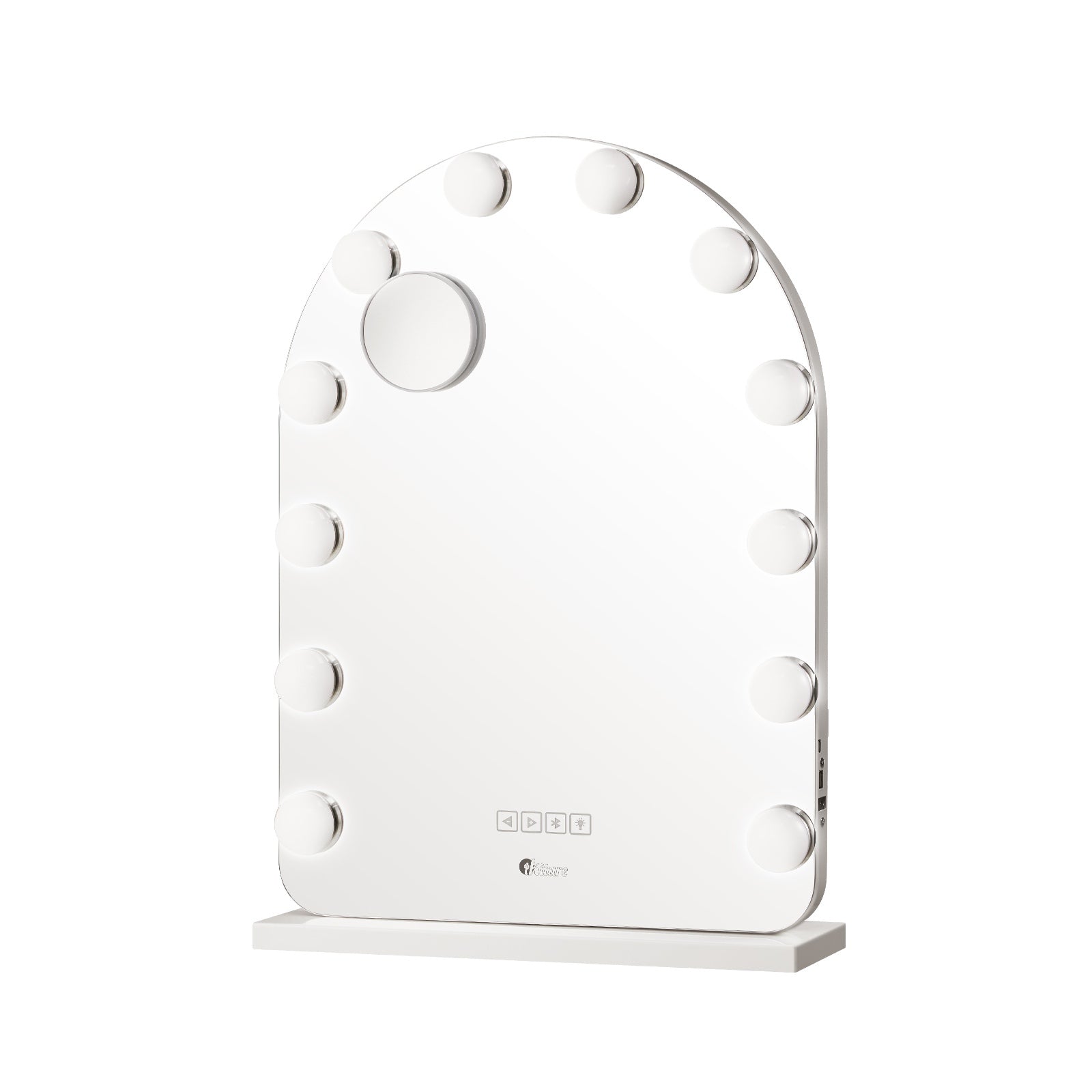 Oikiture Hollywood Mirrors Makeup Magnifying Mirror Bluetooth with LED Lights - Sunyee