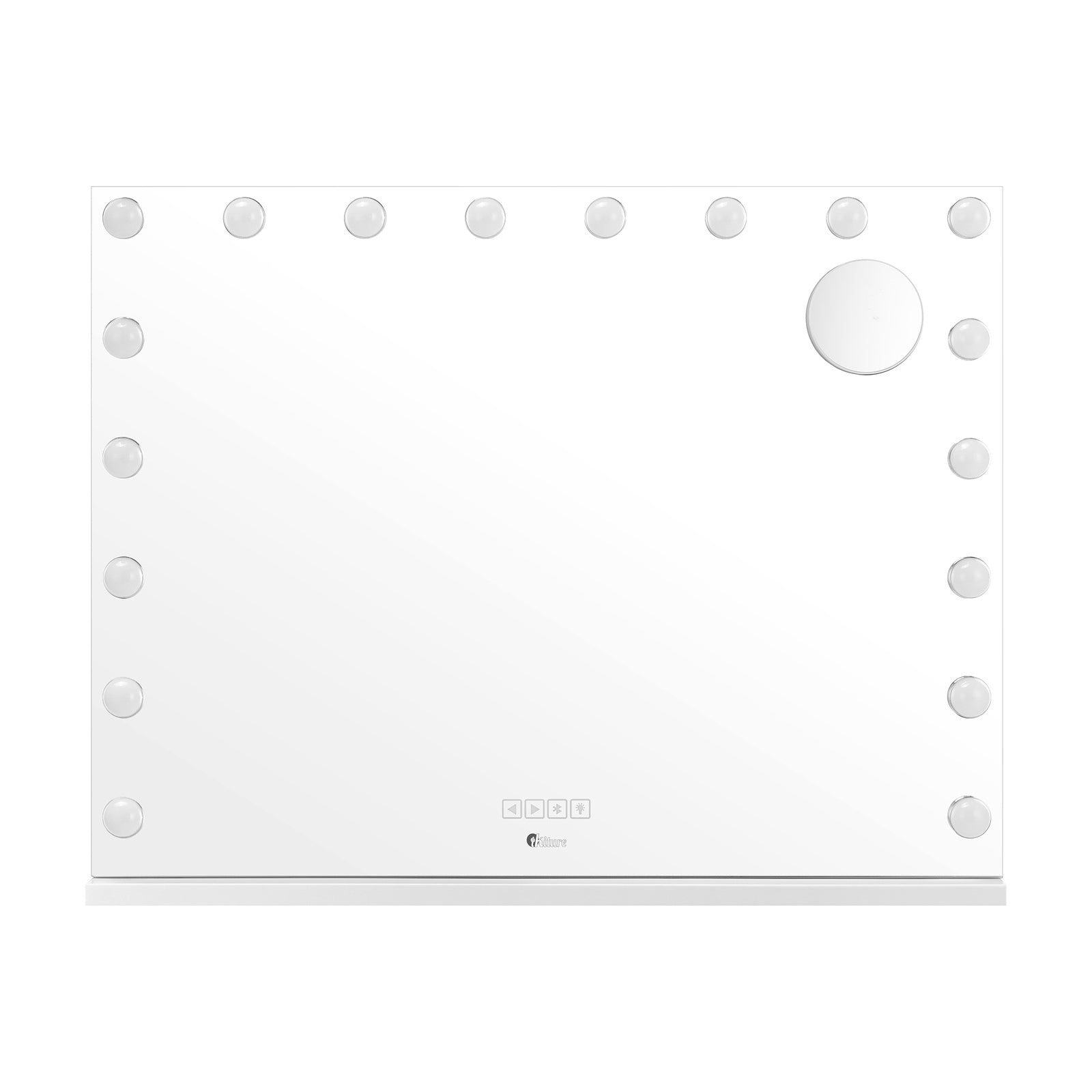 Oikiture Bluetooth Hollywood Makeup Mirrors with LED Light 80x58cm Vanity Mirror - Sunyee