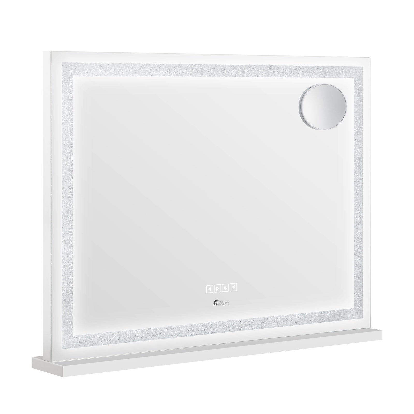 Oikiture Bluetooth Hollywood LED Makeup Mirror 80x62cm Crystal Vanity Mirrors - Sunyee