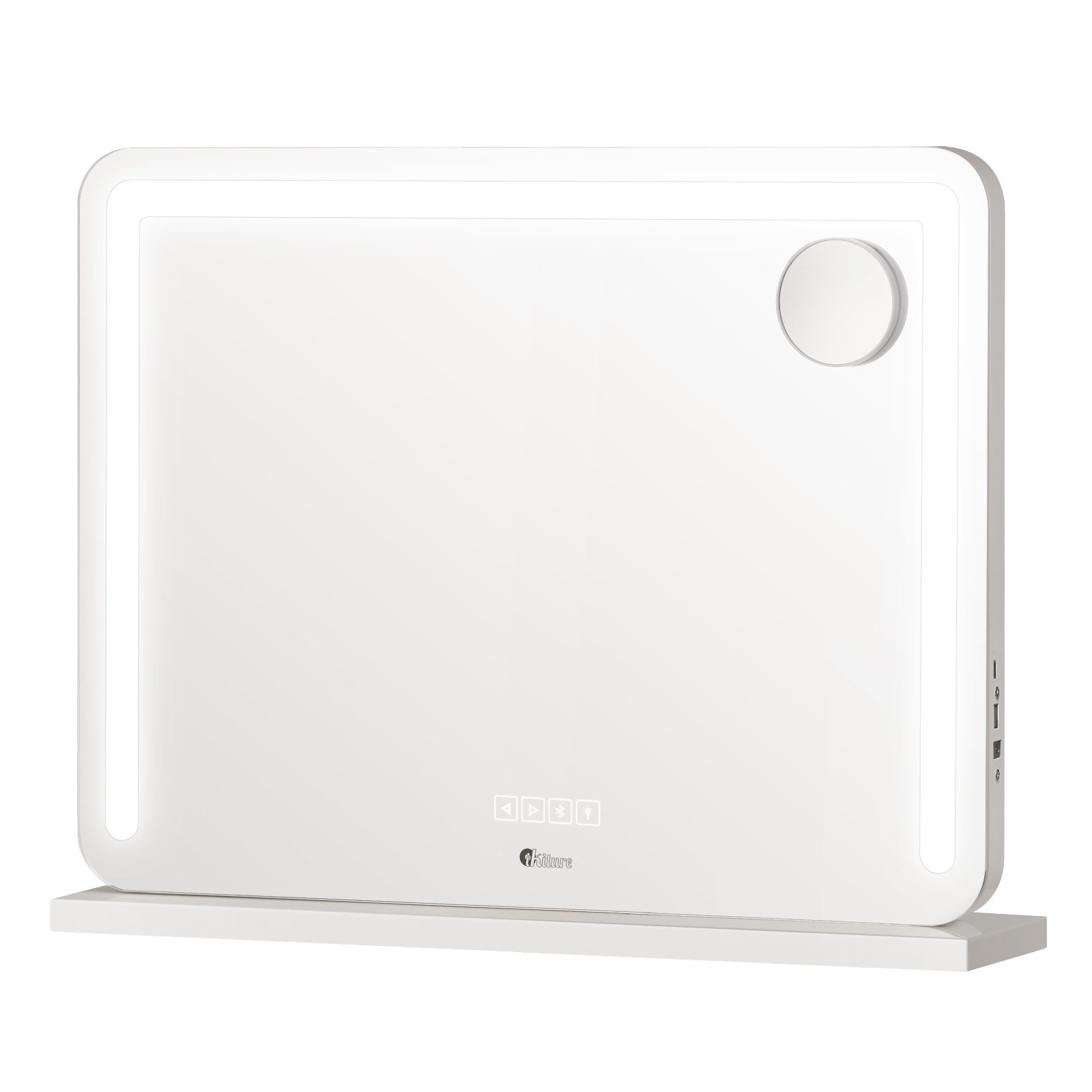 Oikiture Hollywood Mirrors Makeup Magnifying Mirror Bluetooth with LED Lights - Sunyee