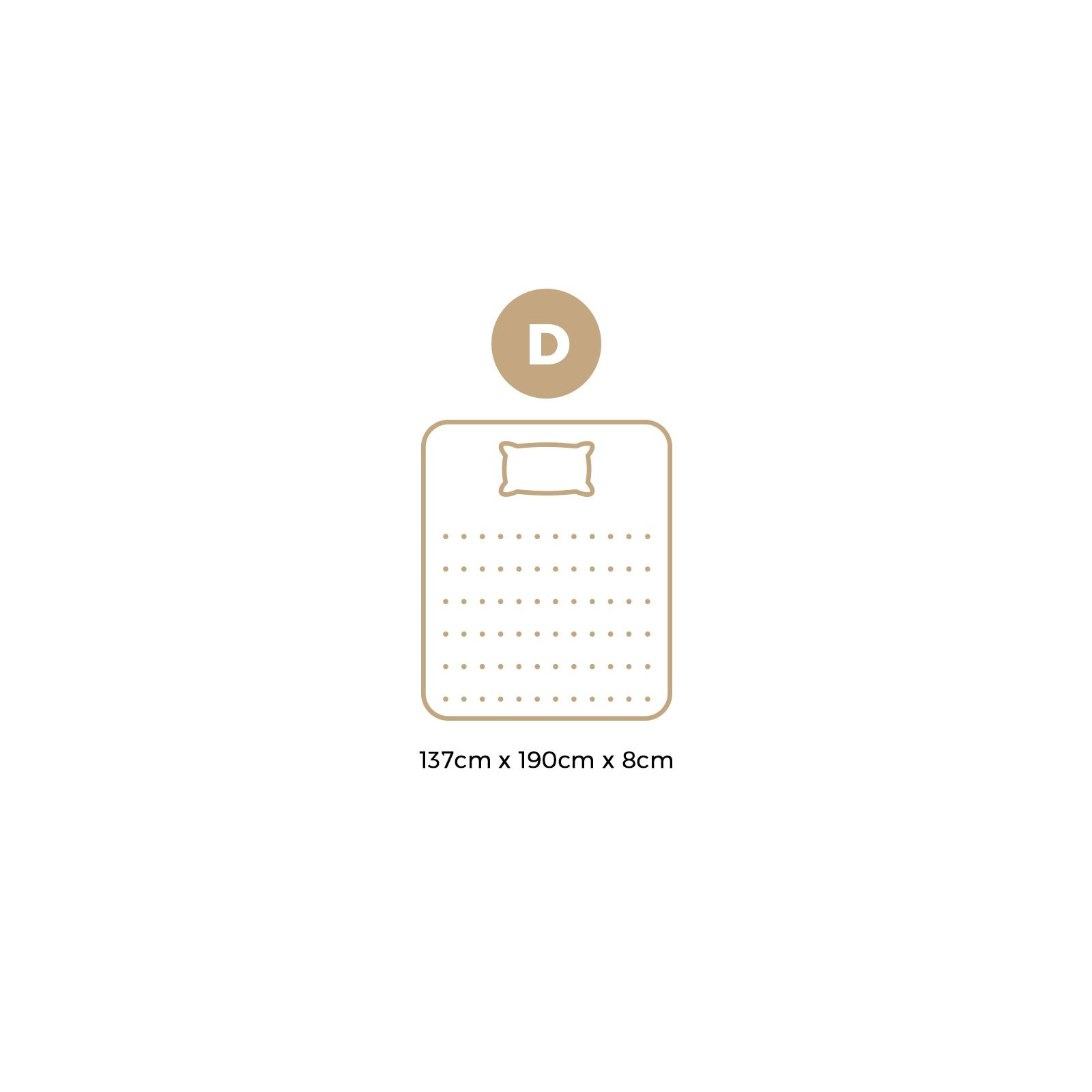 Bedra Memory Foam Mattress 7-Zone 8CM Double