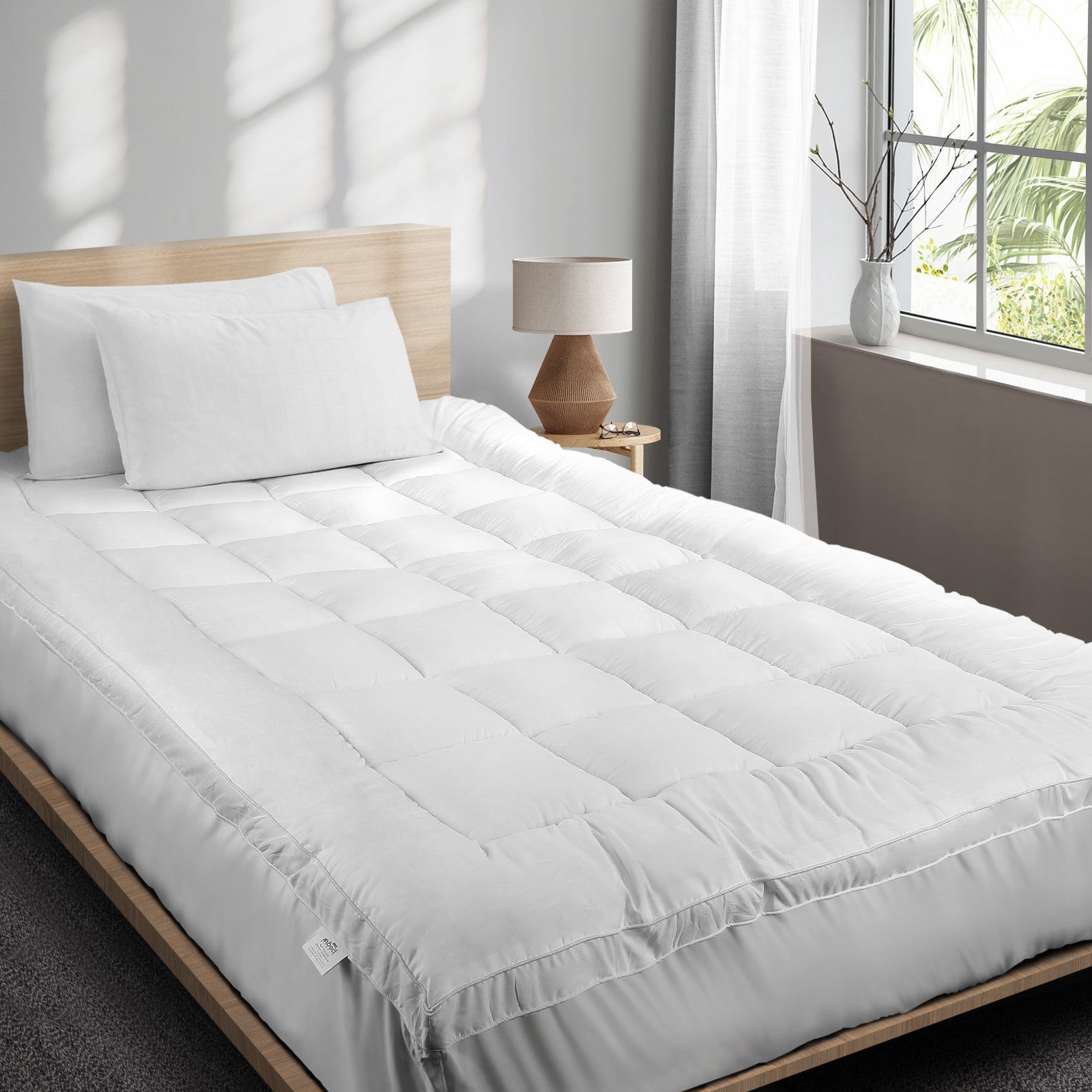 Bedra Mattress Topper Microfibre Pillowtop Protector Underlay Pad All Size - Sunyee