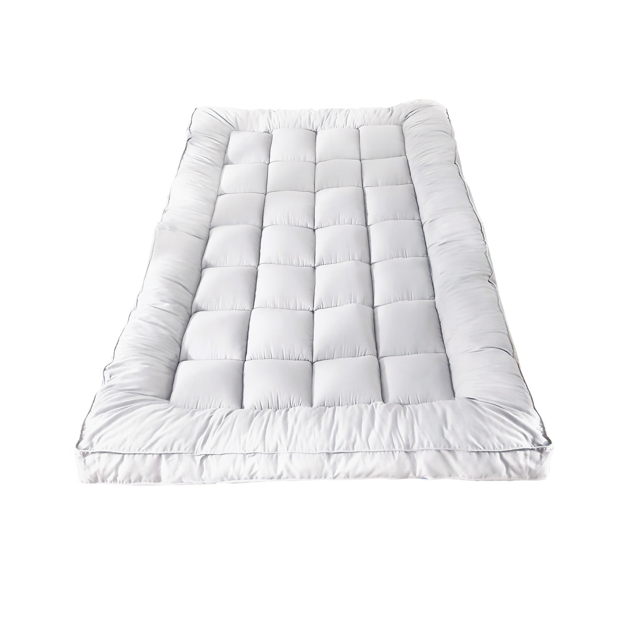 Bedra Bedding Luxury Pillowtop Mattress Topper Mat Pad Protector Cover Single - Sunyee