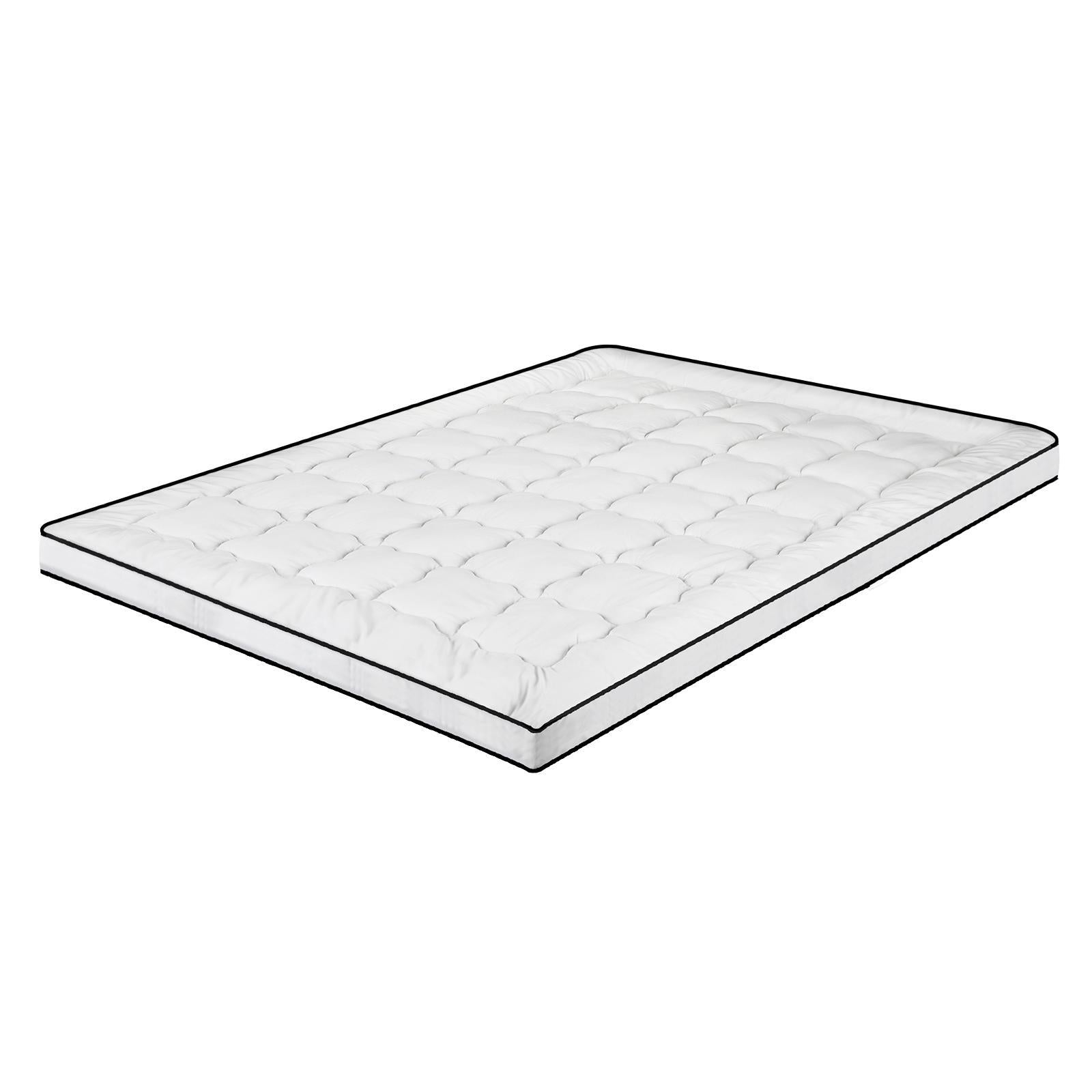 Bedra Pillowtop Mattress Topper Pad Double Microfibre Luxury Protector Cover
