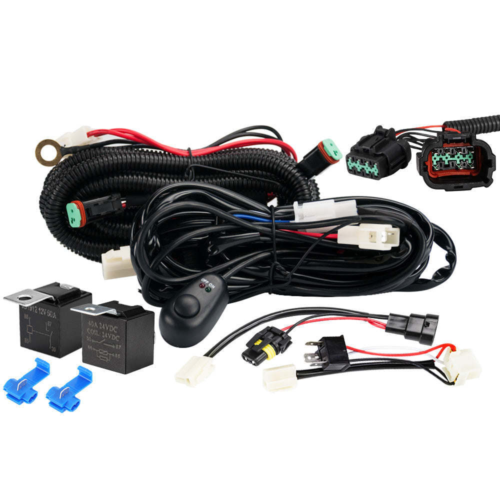 Lightfox Wiring Harness Kit fit Nissan Navara NP300 Plug and Play - Sunyee