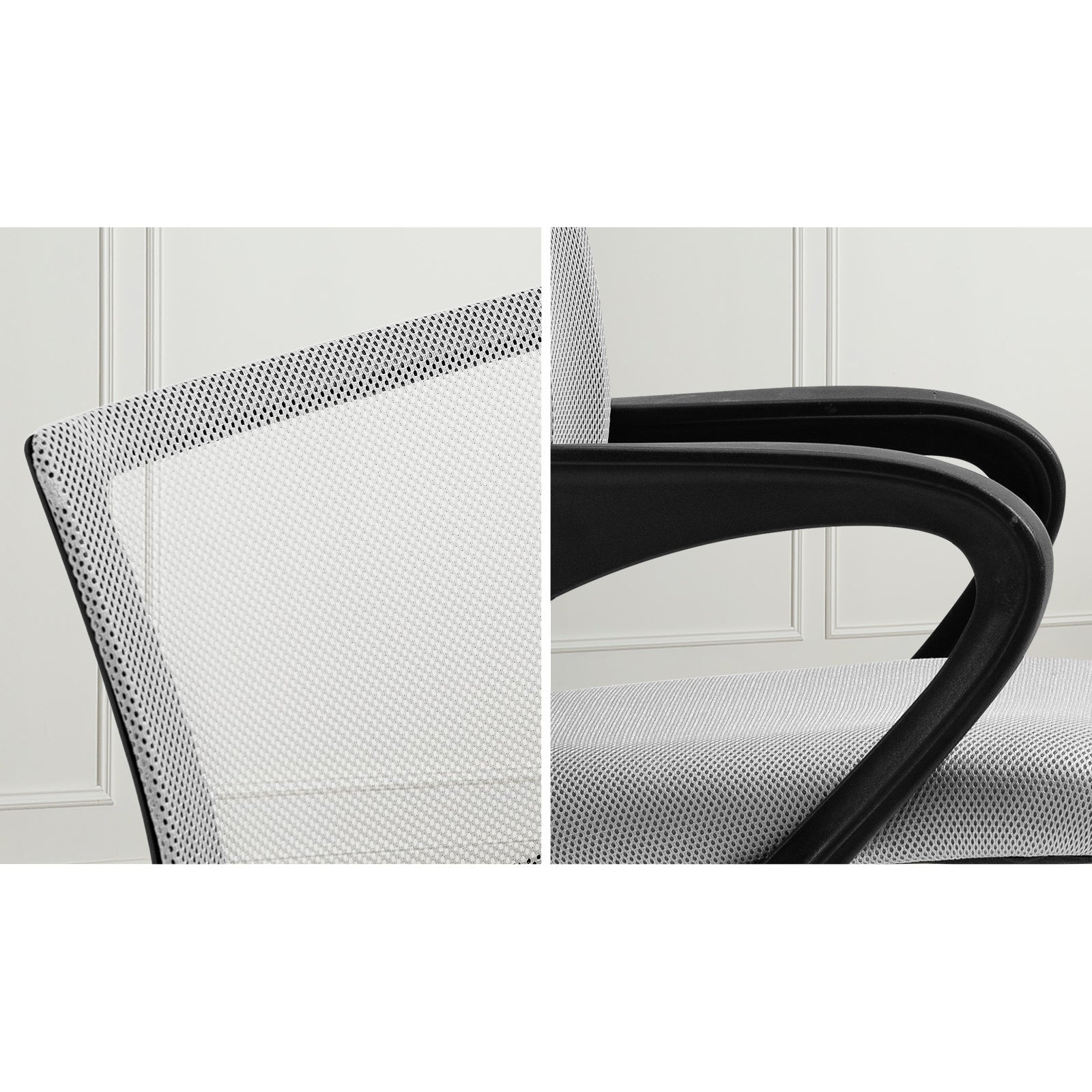 Oikiture Office Chair Mesh Gaming Chair Grey