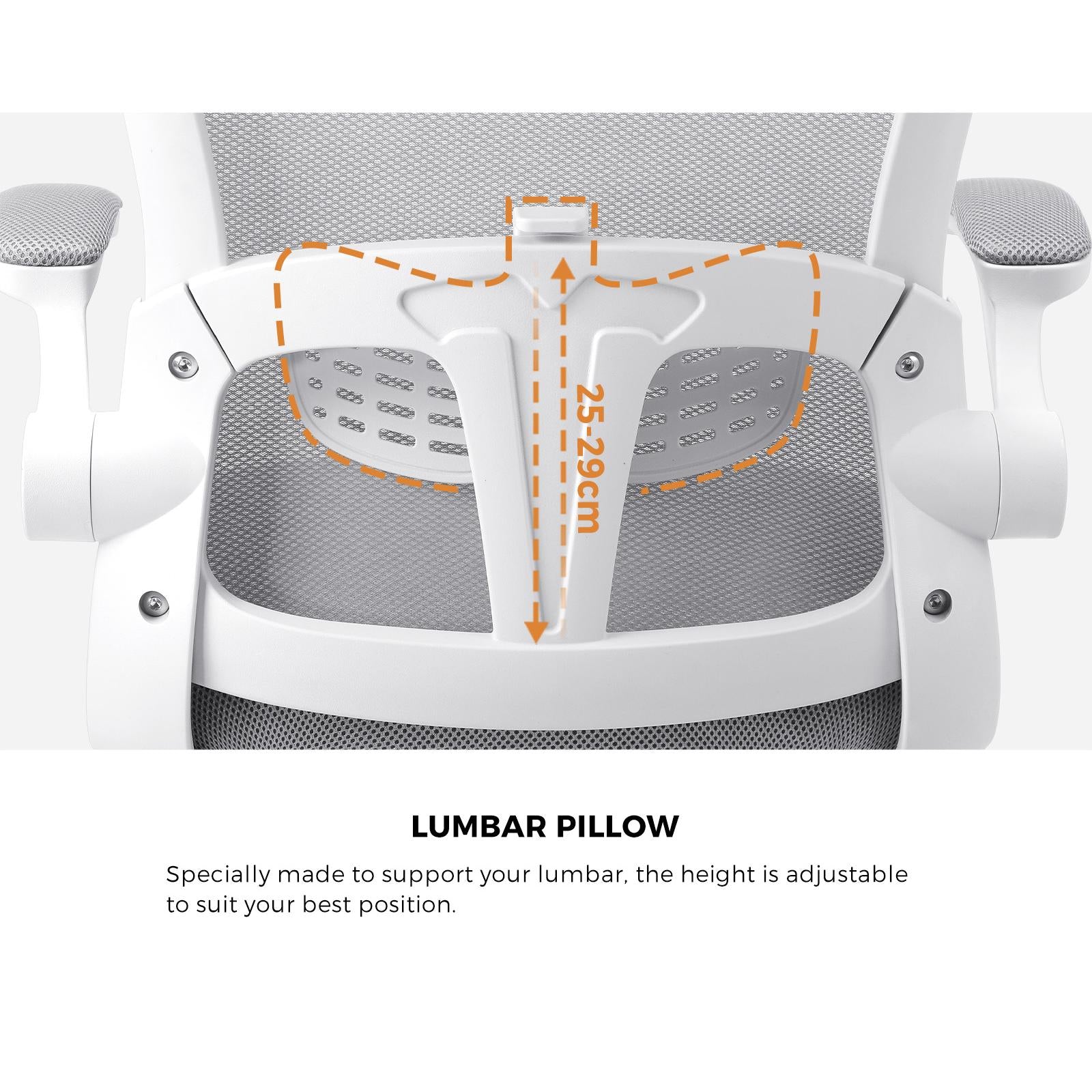 Oikiture Mesh Office Chair Executive Fabric Gaming Seat Racing Tilt Computer WH - Sunyee
