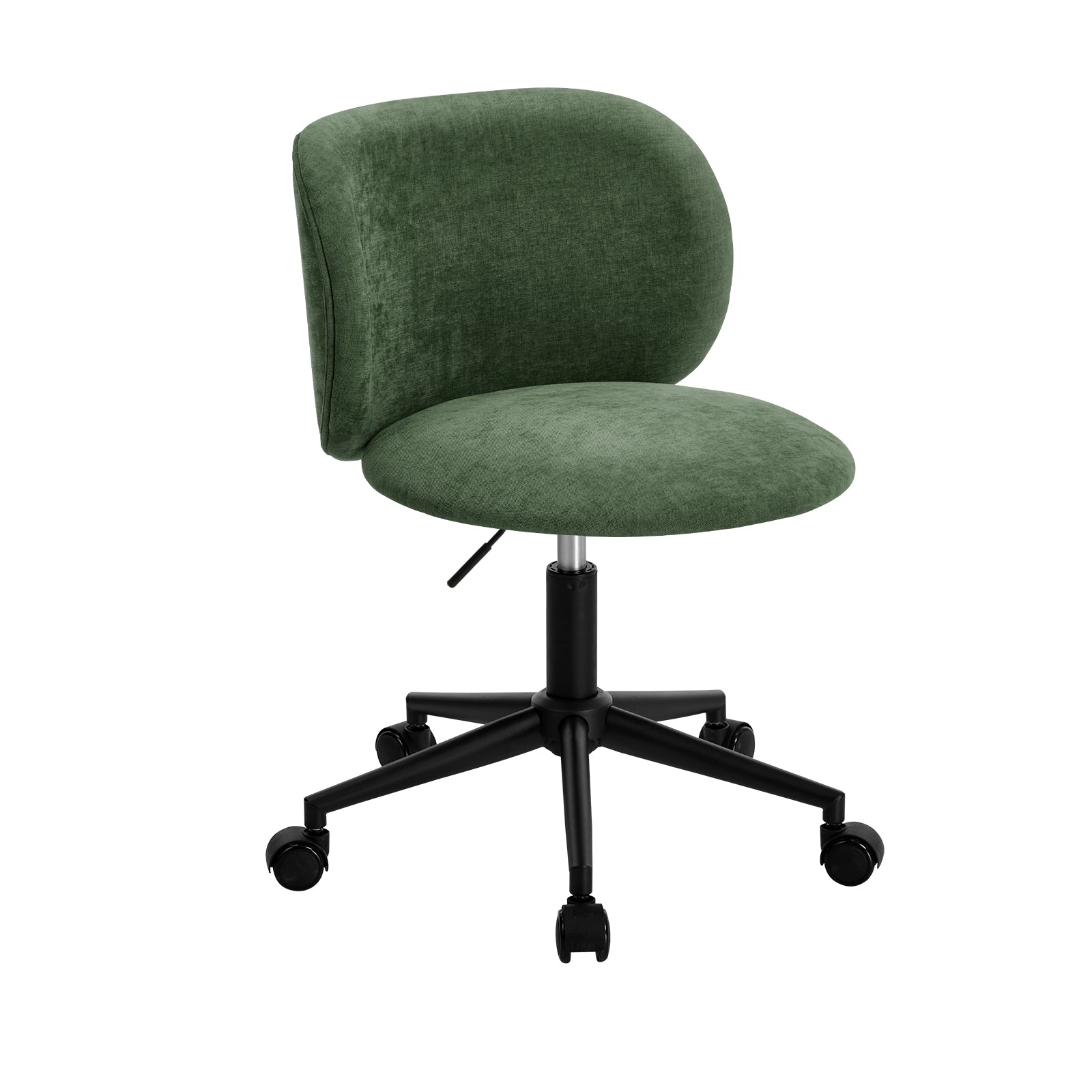 Oikiture Office Chair Armless Mid Back Swivel Ergonomic Chair Wheels Green - Sunyee