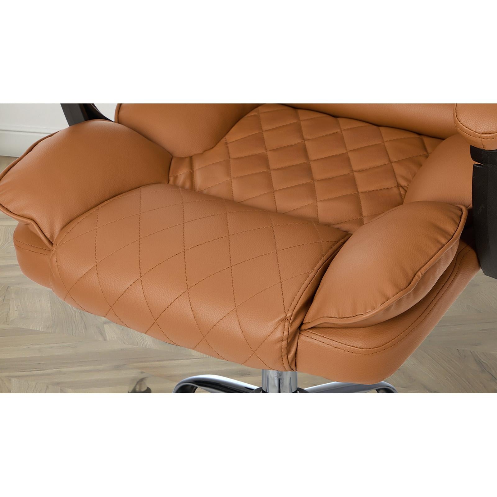 Oikiture Massage Office Chair Recliner Racing Chairs PU Footrest