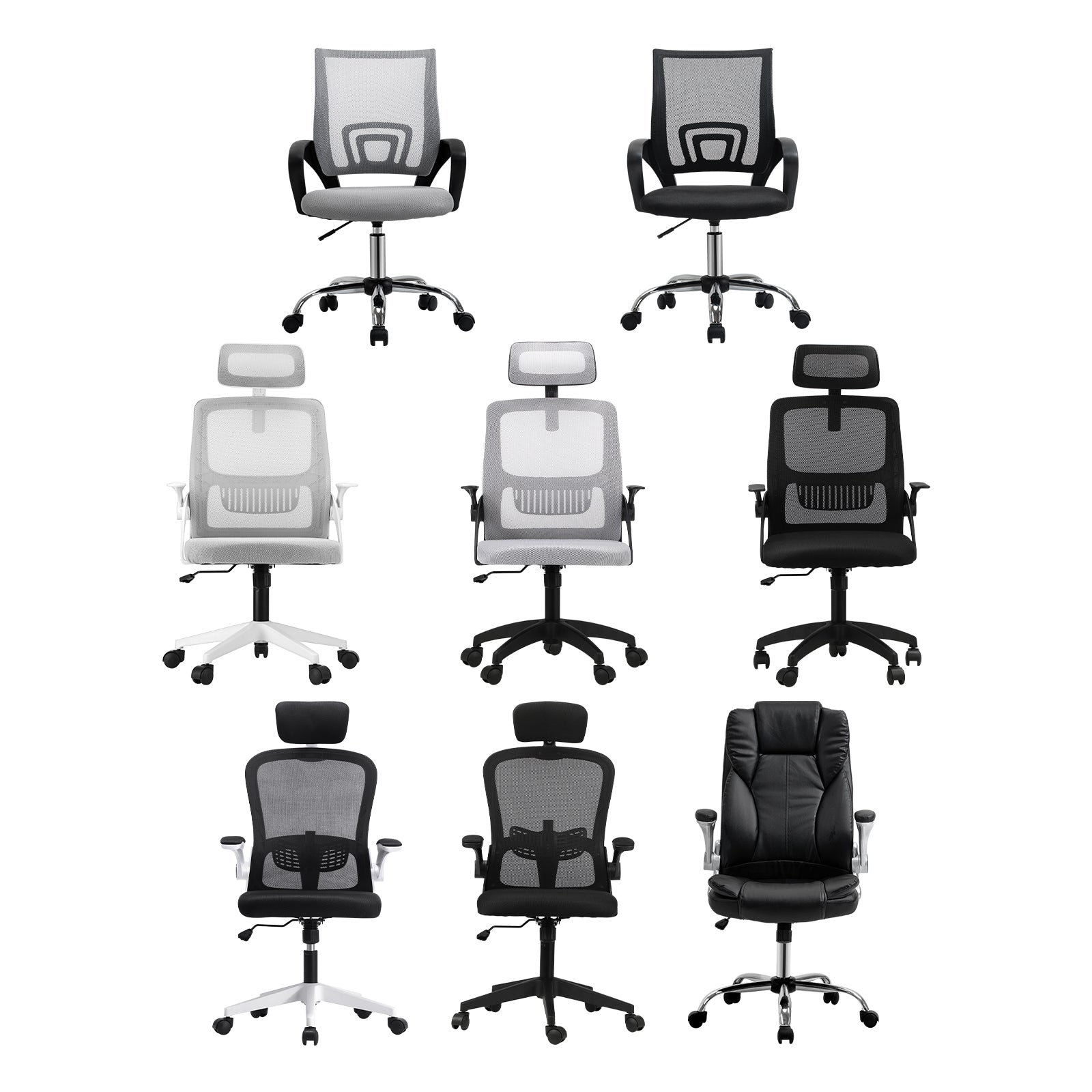 Oikiture Office Chair Gaming Computer Executive Chairs Racing Seat Recliner - Sunyee