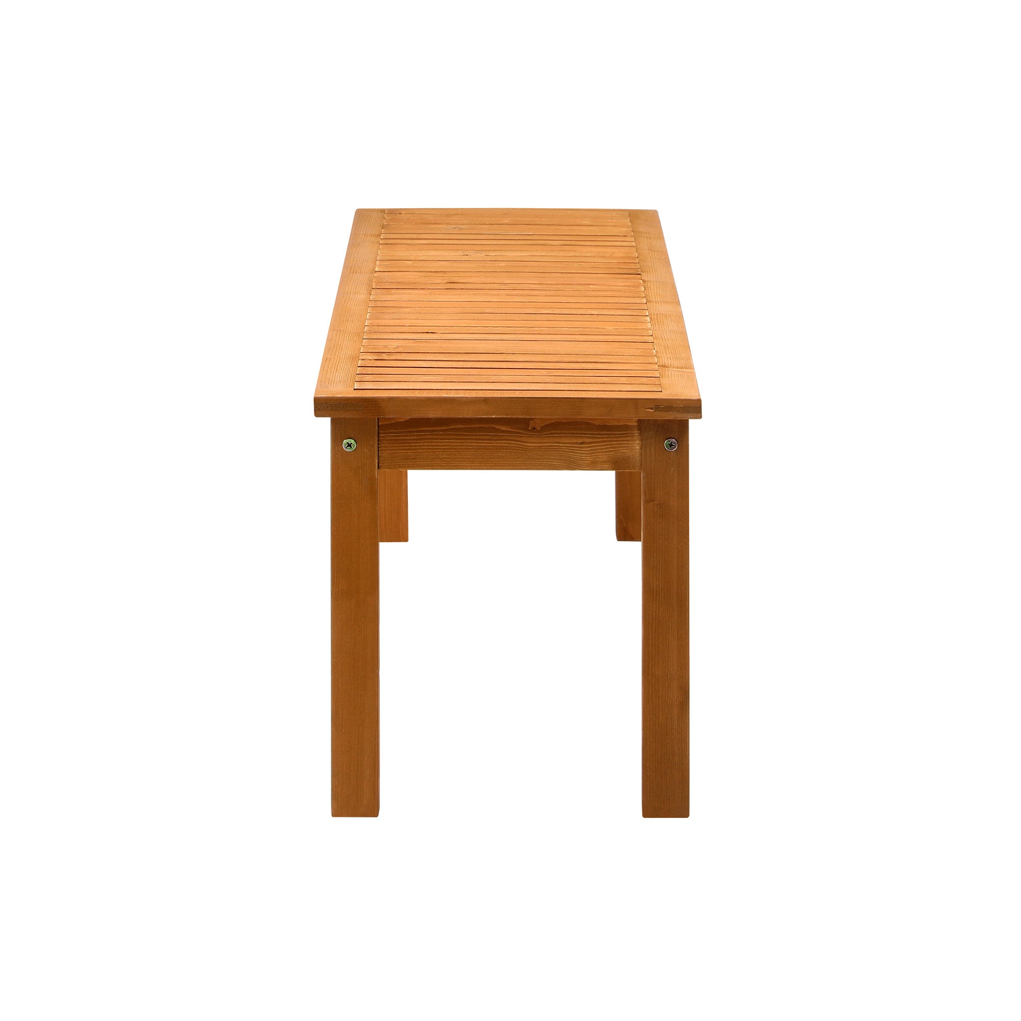 Livsip 150cm Garden Bench Outdoor Wood Patio Dining Chair Slatted Seat 3 Seater - Sunyee