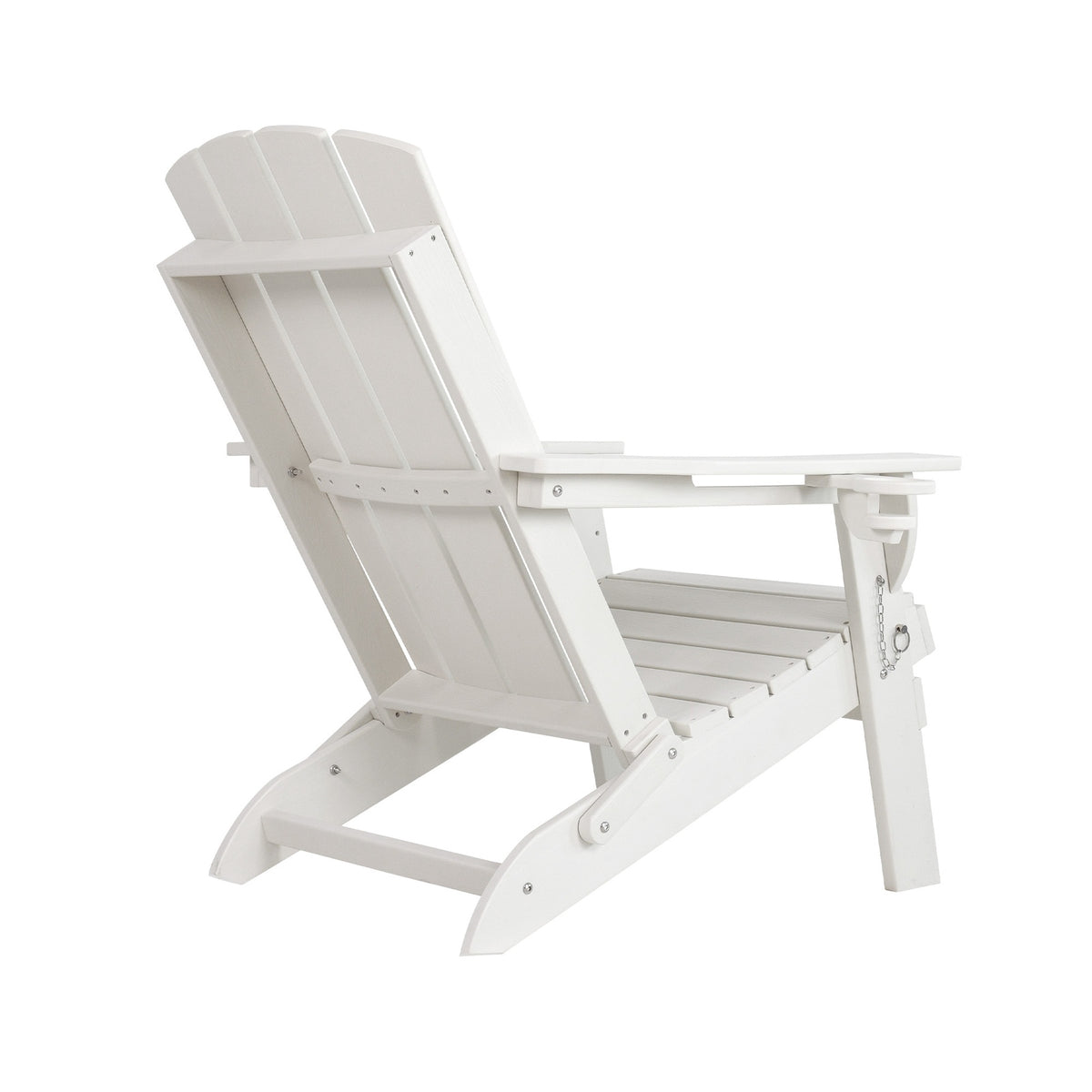 Livsip HDPE Adirondack Chair Outdoor Furniture Folding Lounge Beach Chair White