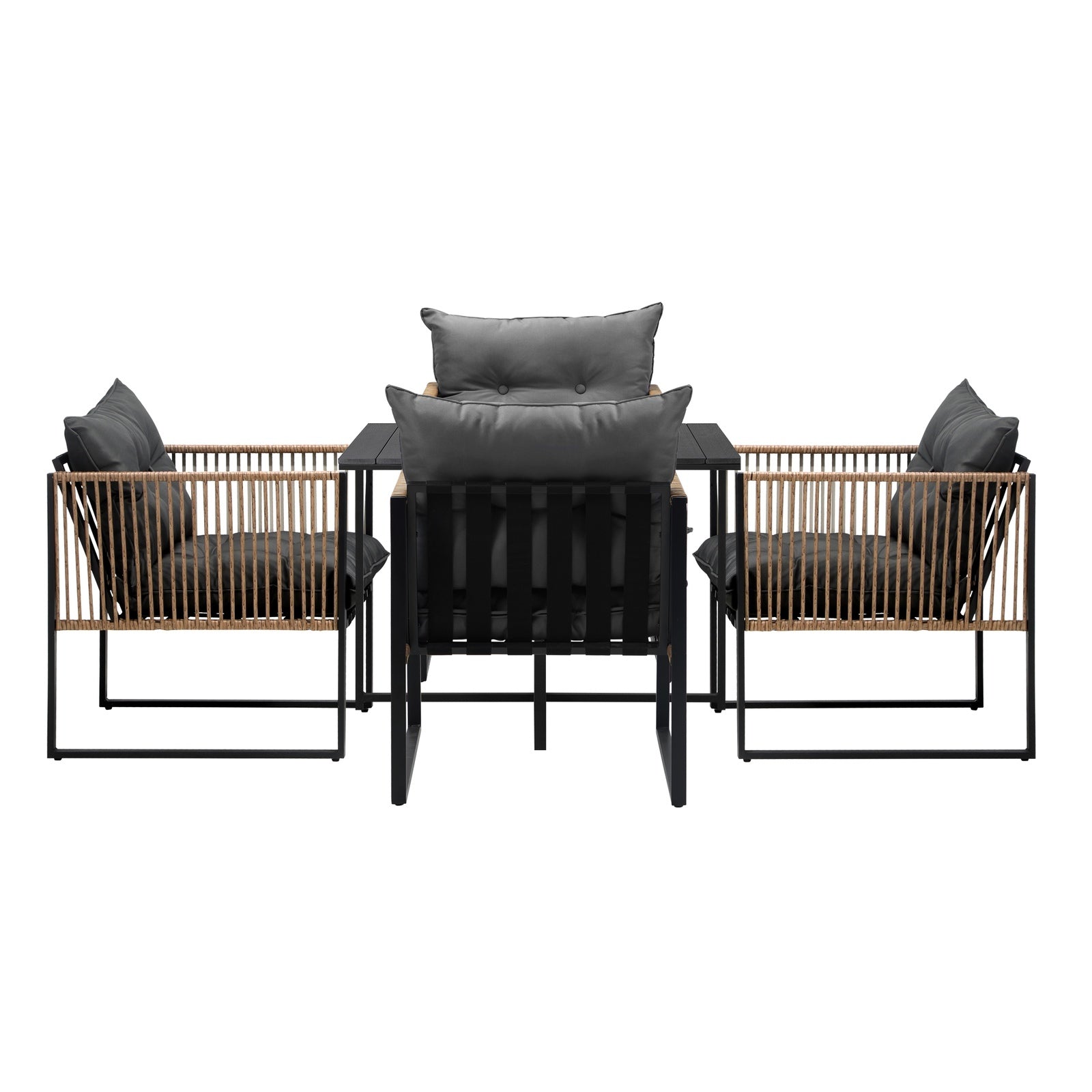 Livsip Outdoor Dining Set Patio Furniture Garden 4 Seater - Sunyee