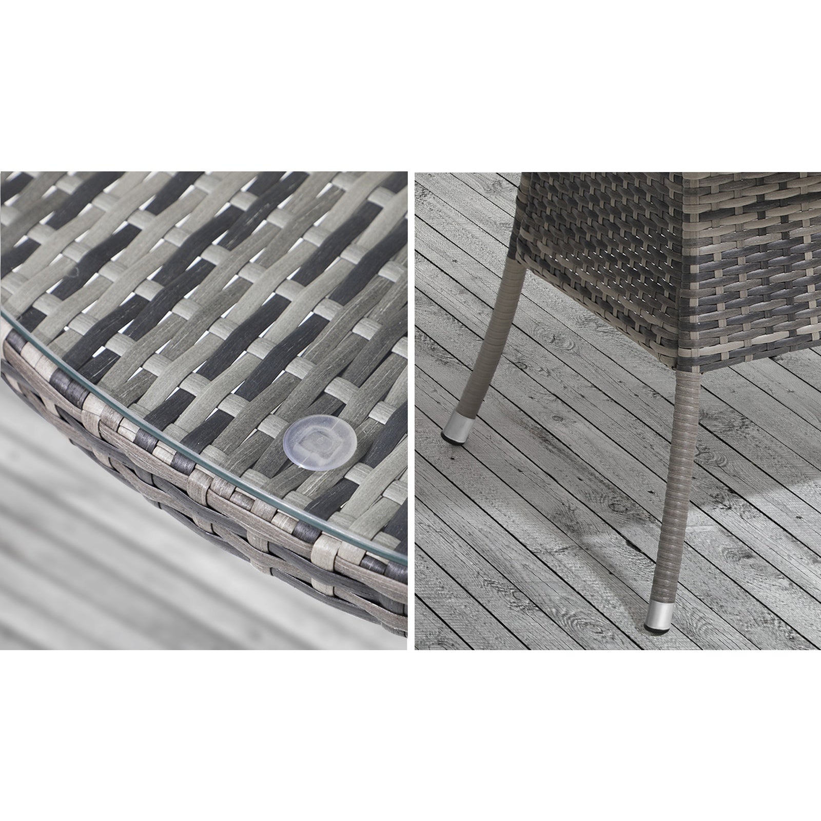 Livsip Outdoor Dining Set Table & Chairs 5PCS Patio Furniture Lounge Setting - Sunyee