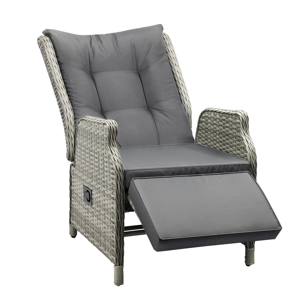 Livsip Recliner Chairs Outdoor Sun Lounge Wicker Sofa Patio Furniture Setting - Sunyee