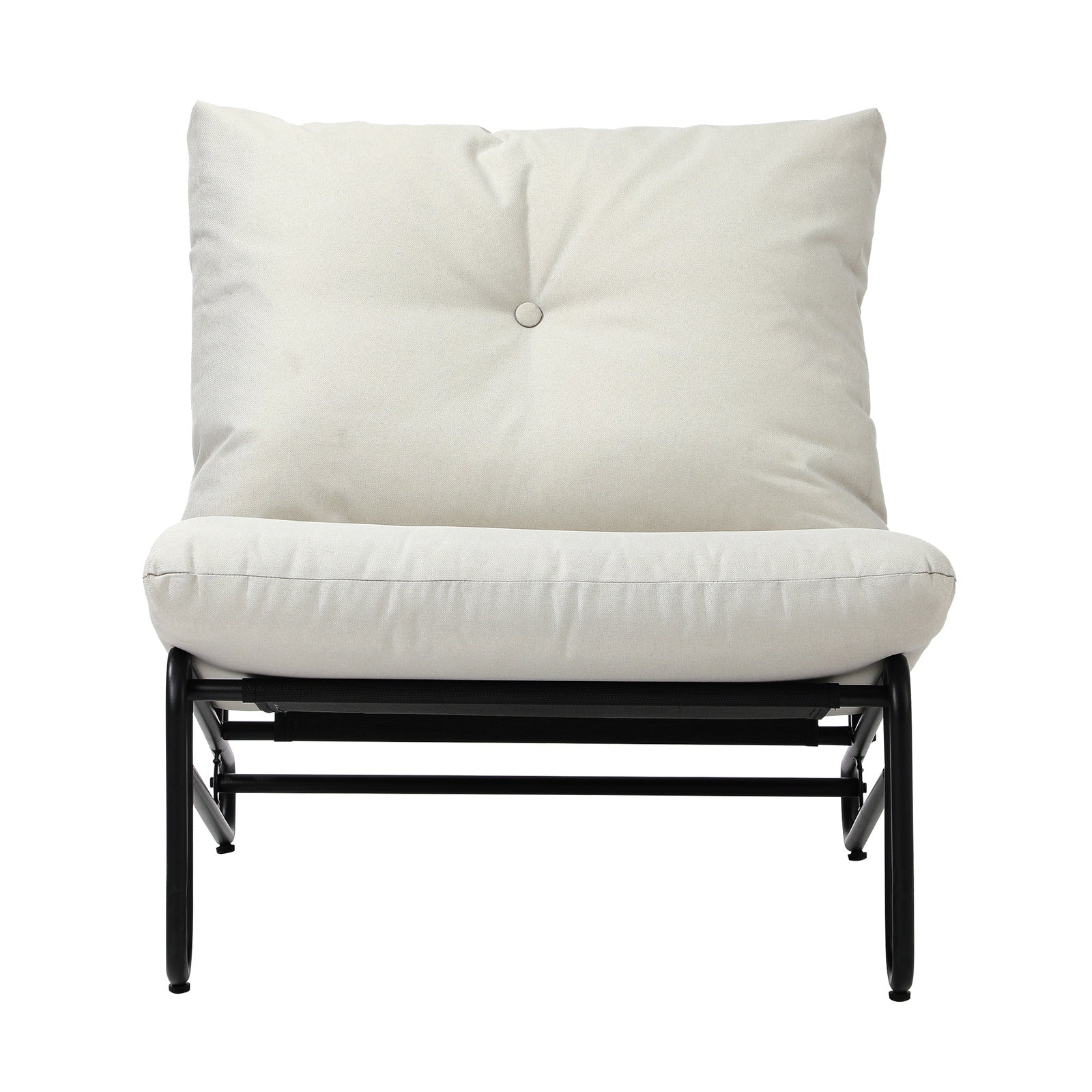 Livsip 2PC Outdoor Lounge Chairs Patio Furniture Garden Sofa with Cushions Beige - Sunyee