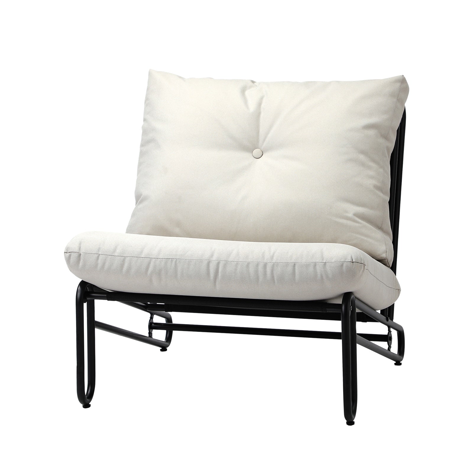 Livsip 2PC Outdoor Lounge Chairs Patio Furniture Garden Sofa with Cushions Beige - Sunyee