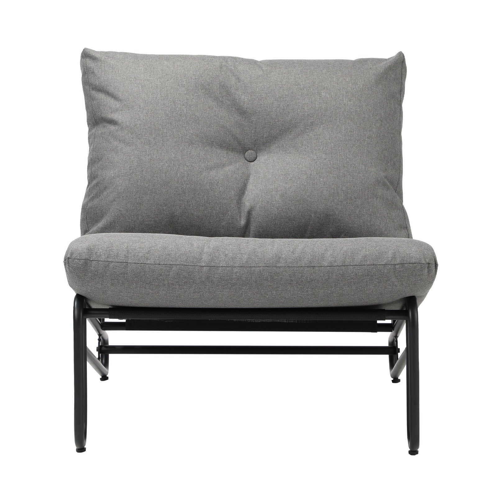 Livsip 2PC Outdoor Lounge Chairs Patio Furniture Garden Sofa with Cushions Grey - Sunyee