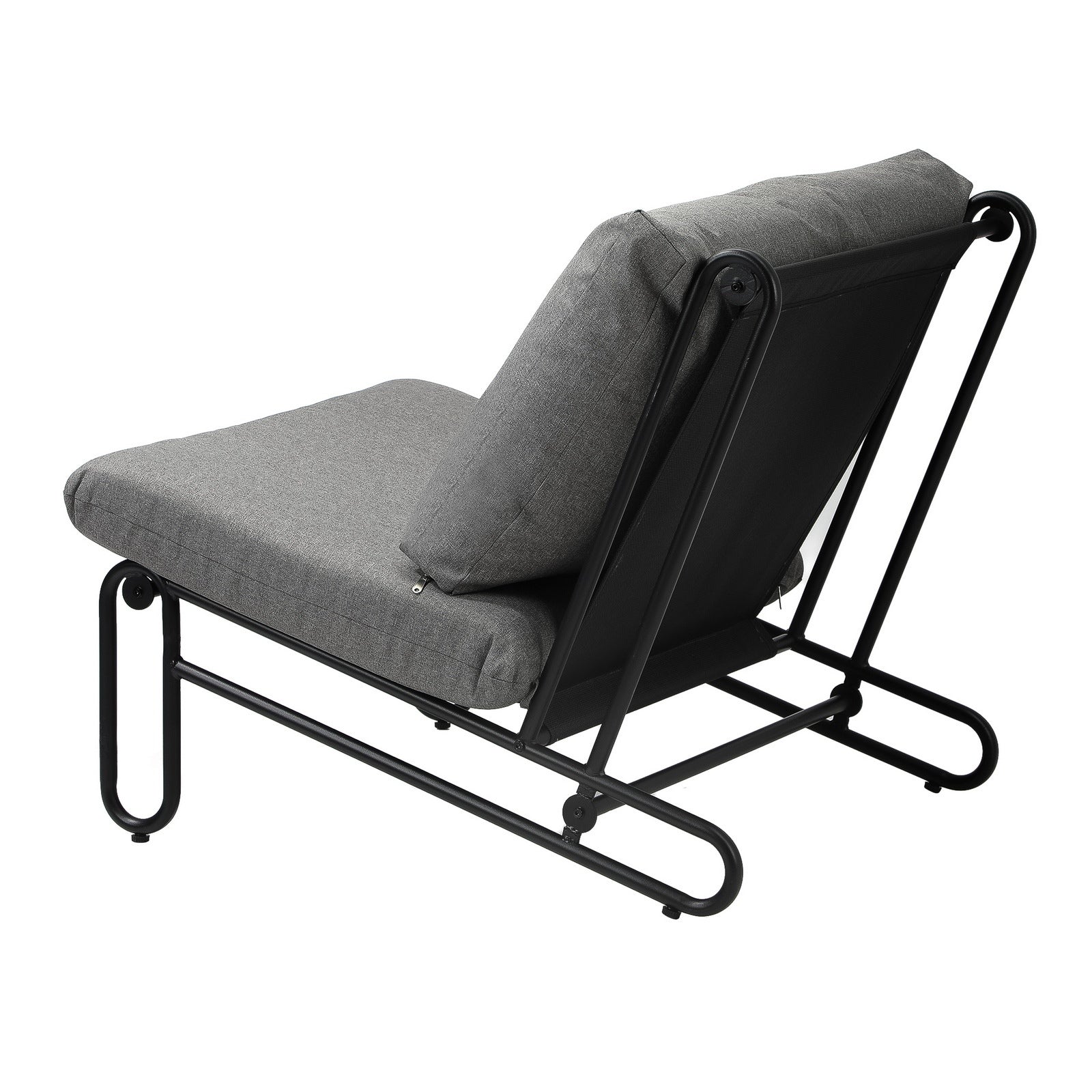 Livsip 2PC Outdoor Lounge Chairs Patio Furniture Garden Sofa with Cushions Grey - Sunyee
