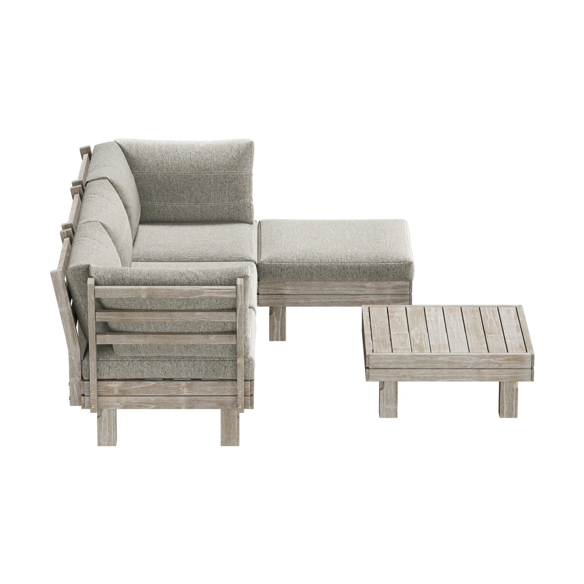 Livsip 4 Seater Outdoor Sofa Set Lounge Setting Table Chair Patio Furniture