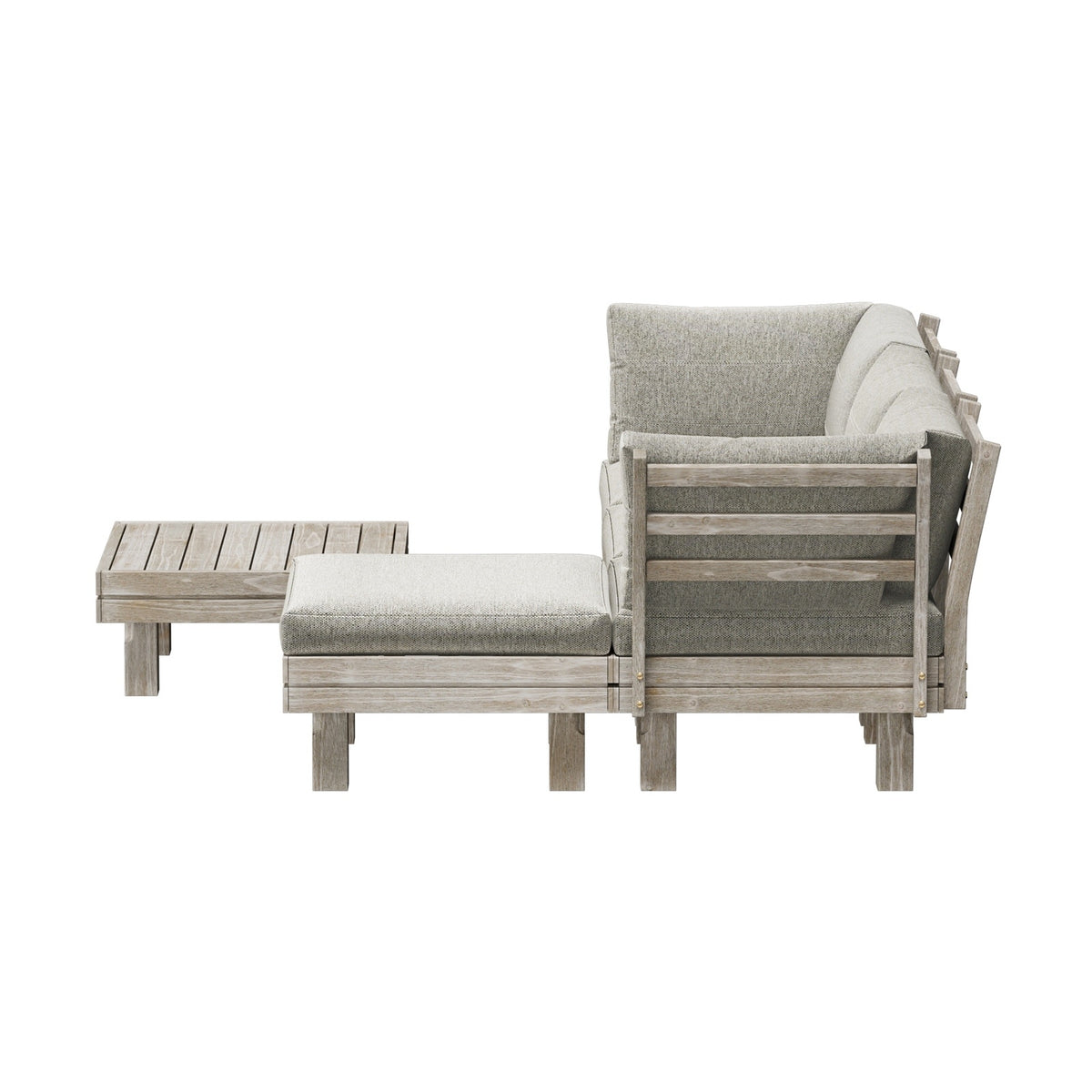Livsip 4 Seater Outdoor Sofa Set Lounge Setting Table Chair Patio Furniture
