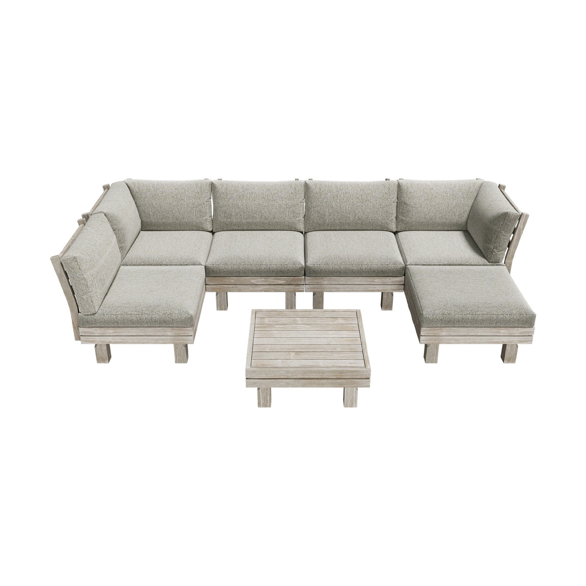Livsip 7PCS Outdoor Furniture Sofa Set Lounge Setting Garden Patio Furniture