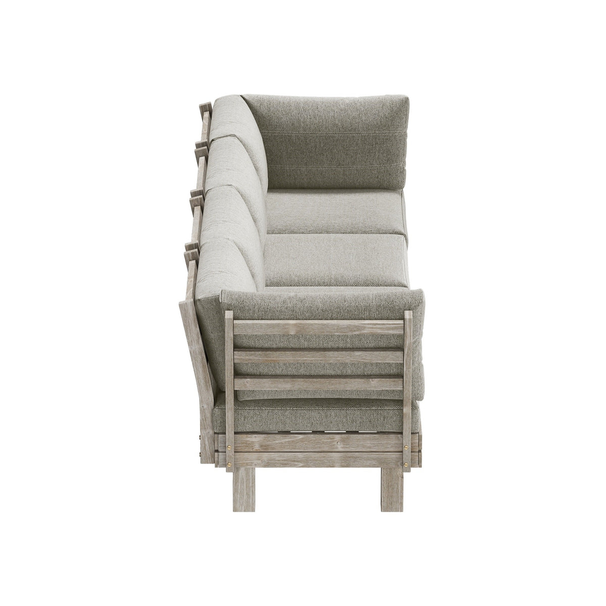 Livsip 4 Seater Outdoor Sofa Set Wooden Modular Lounge Setting Patio Furniture
