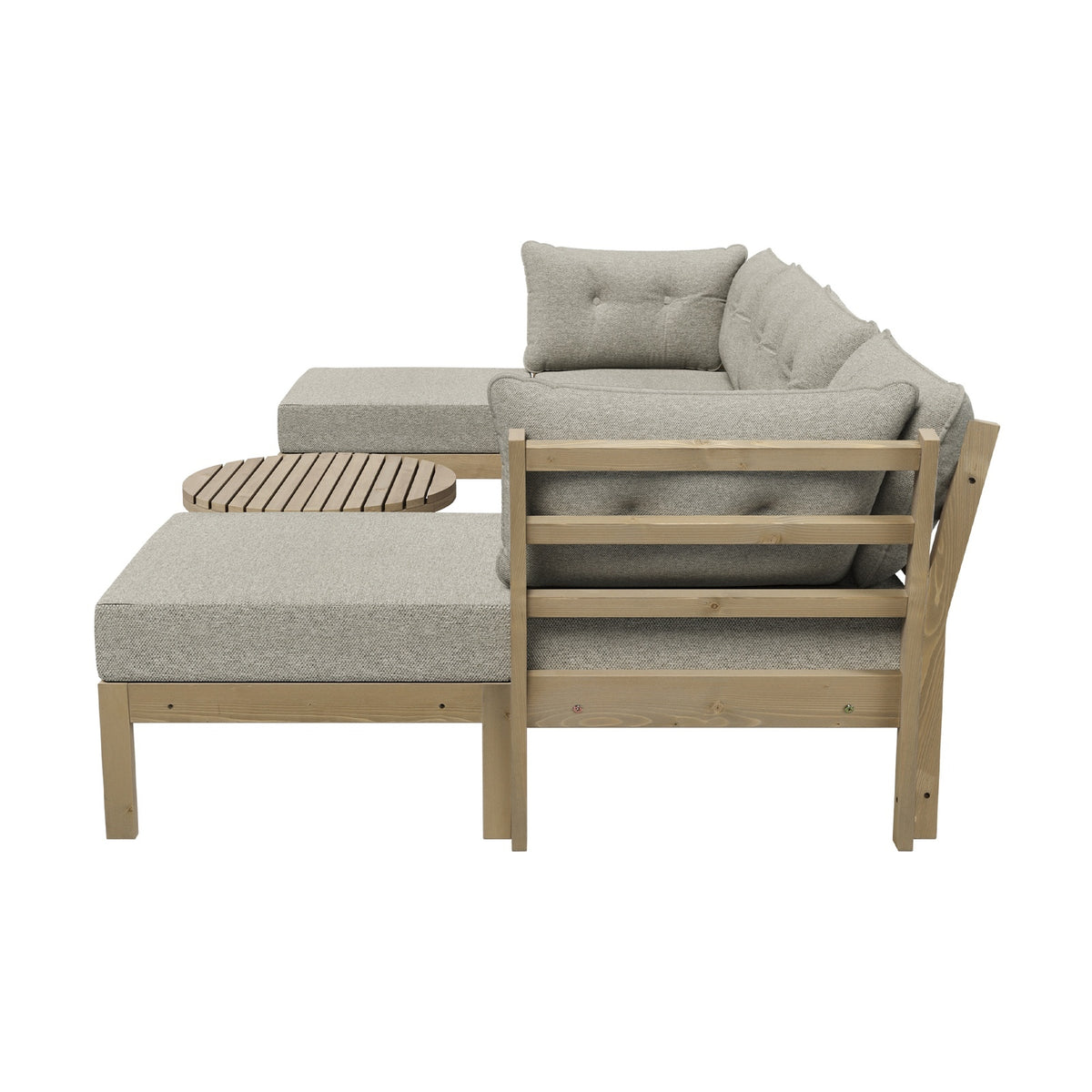 Livsip 7 Piece Outdoor Lounge Sofa Set Garden Furniture Dining Table Chairs - Sunyee